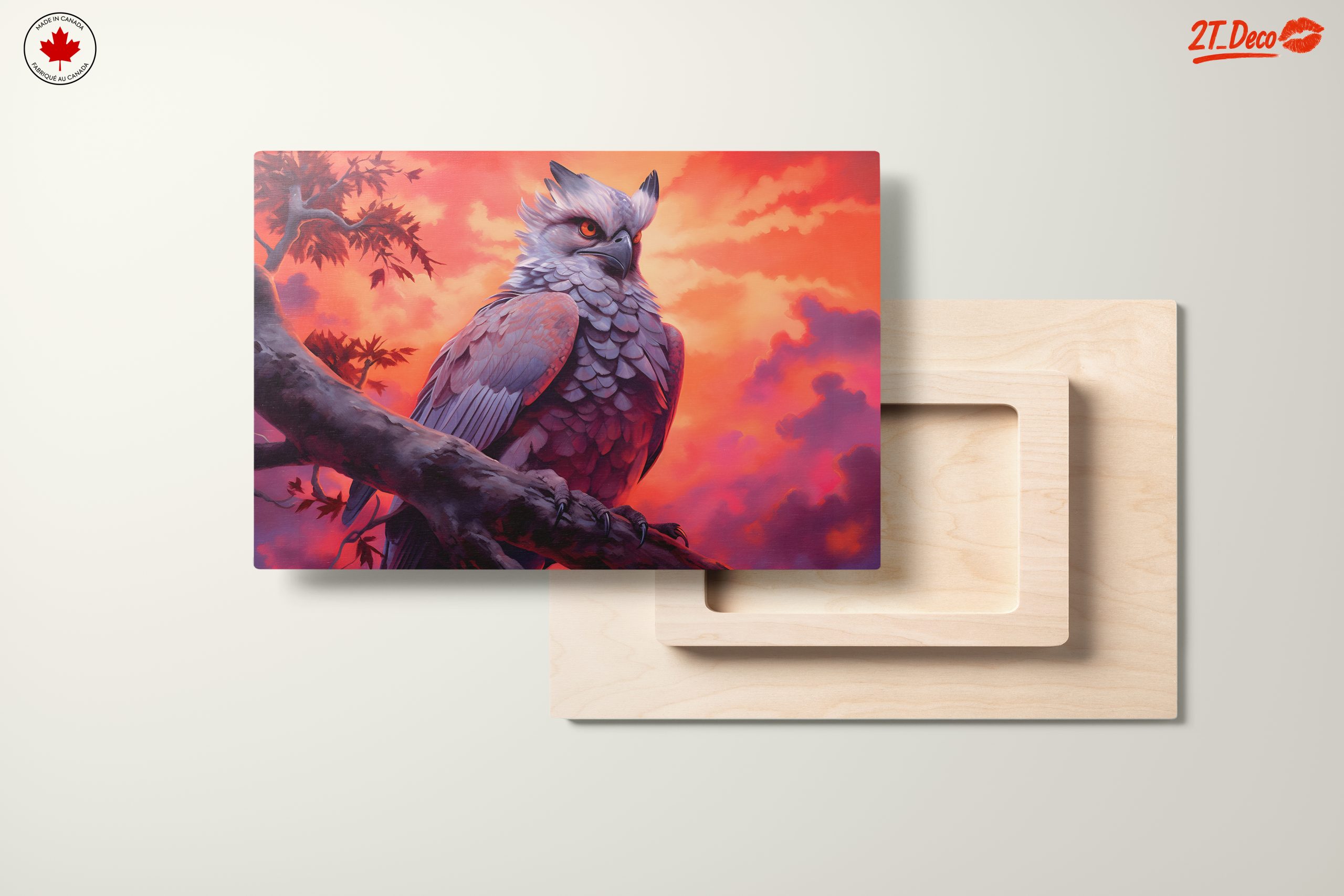 Artistic Owl in Vibrant Sunset - Image 11