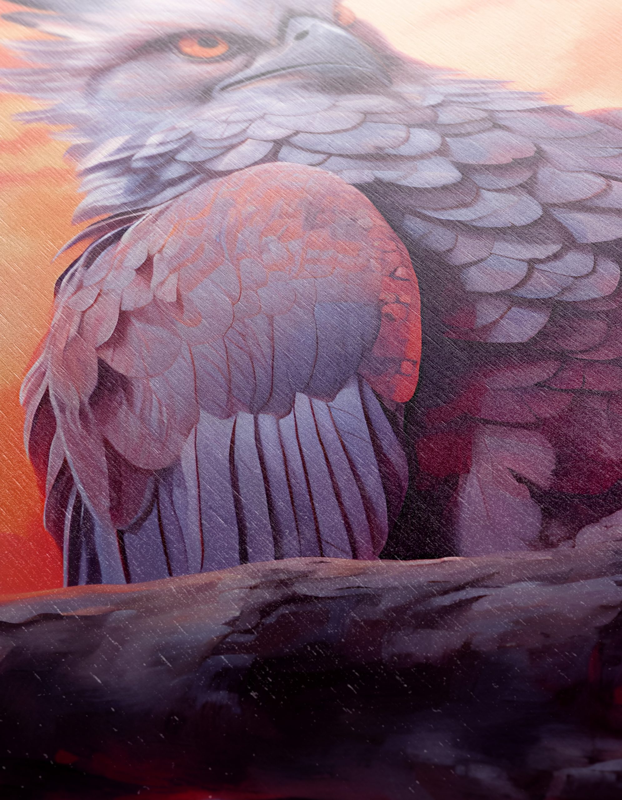 Artistic Owl in Vibrant Sunset - Image 12