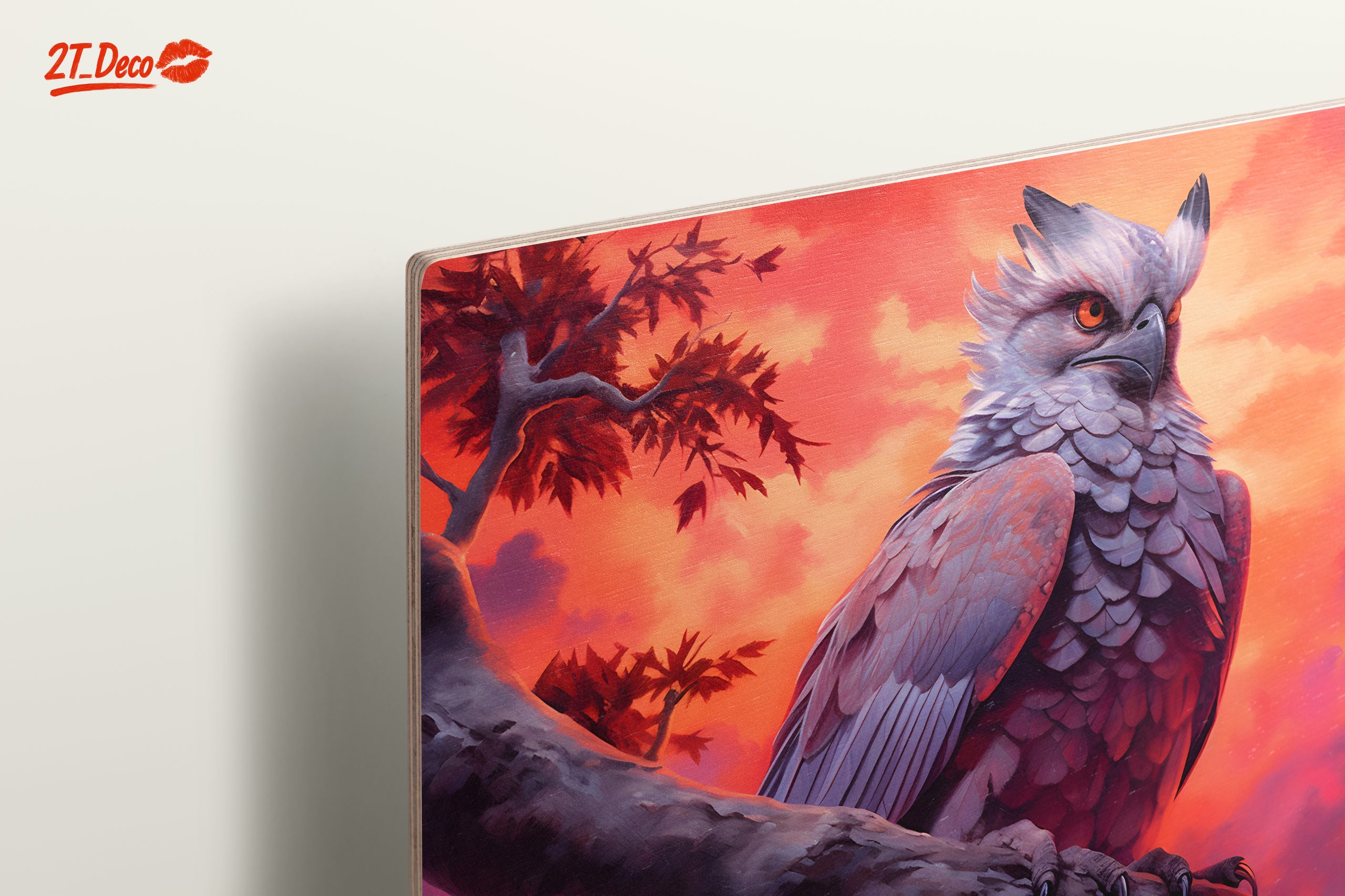 Artistic Owl in Vibrant Sunset - Image 15