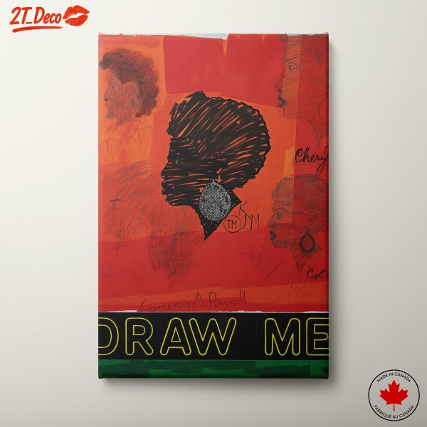 Bold Afrocentric Silhouette Art