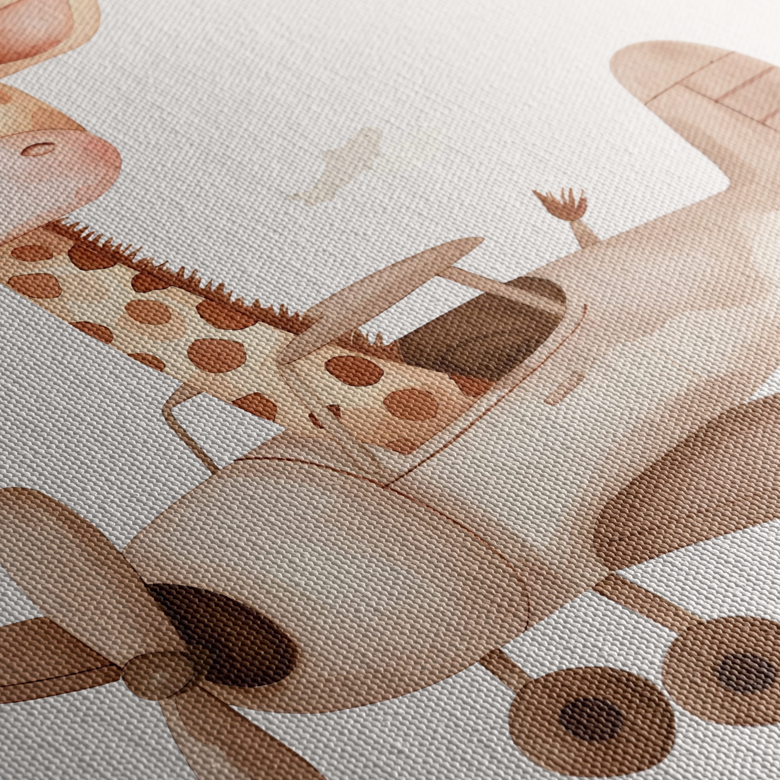 Whimsical Giraffe in Airplane - Image 5