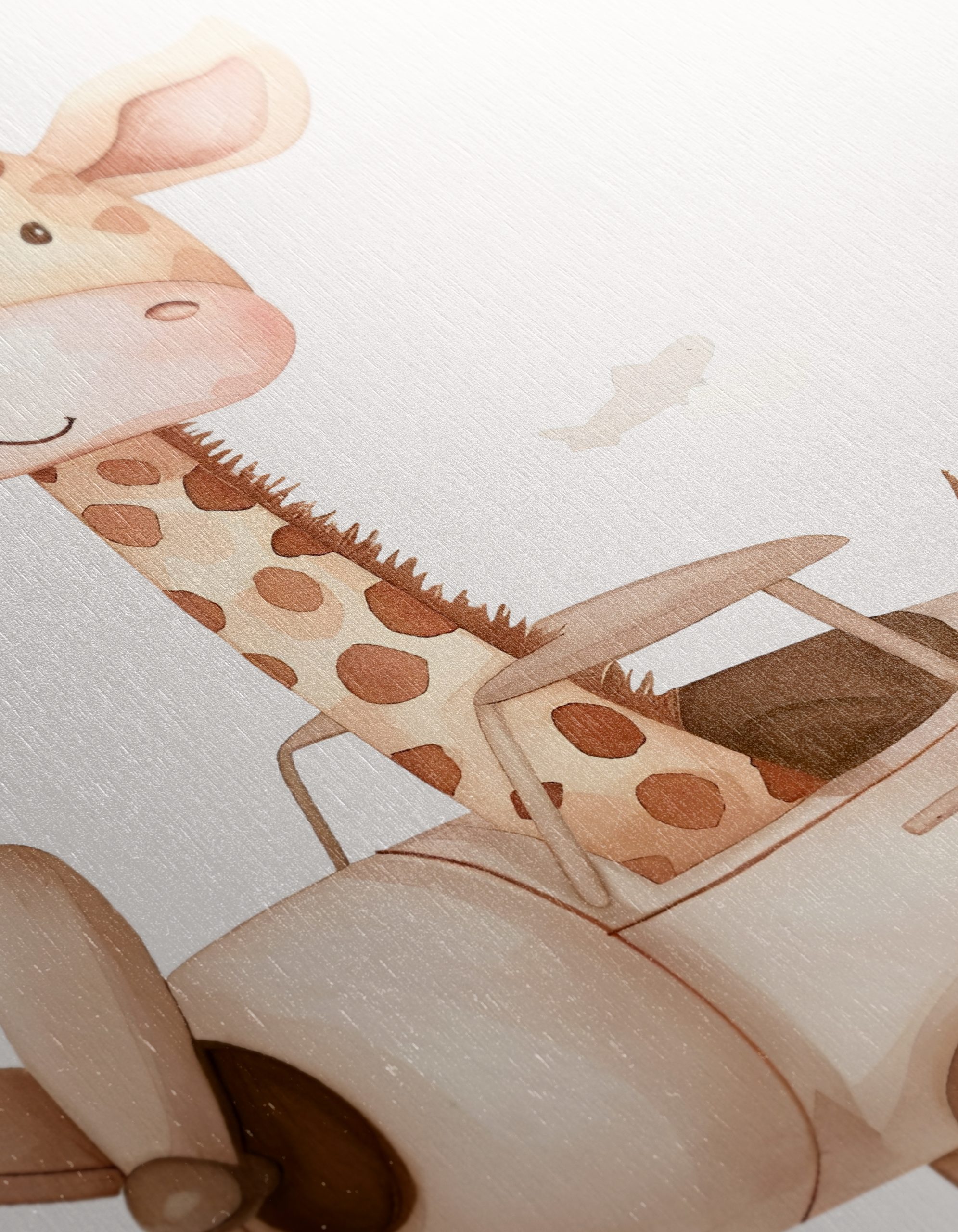 Whimsical Giraffe in Airplane - Image 12