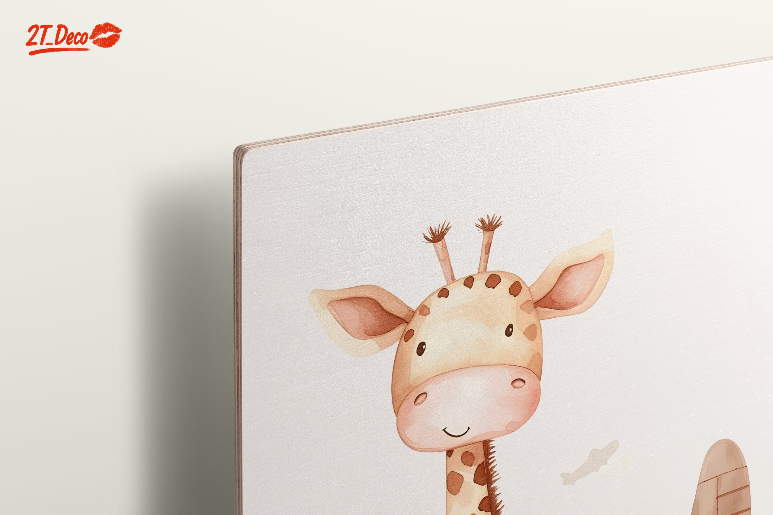 Whimsical Giraffe in Airplane - Image 15