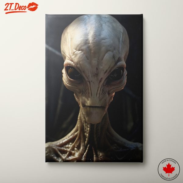 Futuristic Alien Character Portrait Art