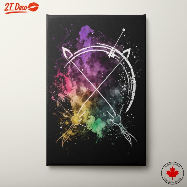Vibrant Abstract Art with Colorful Splashes