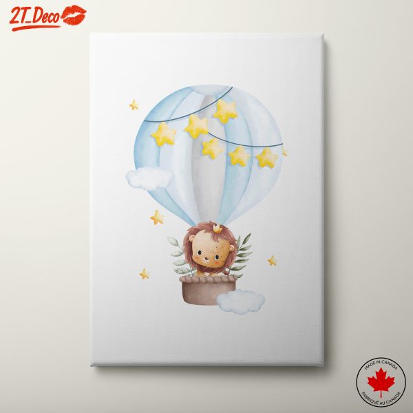 Cute Lion Hot Air Balloon Adventure