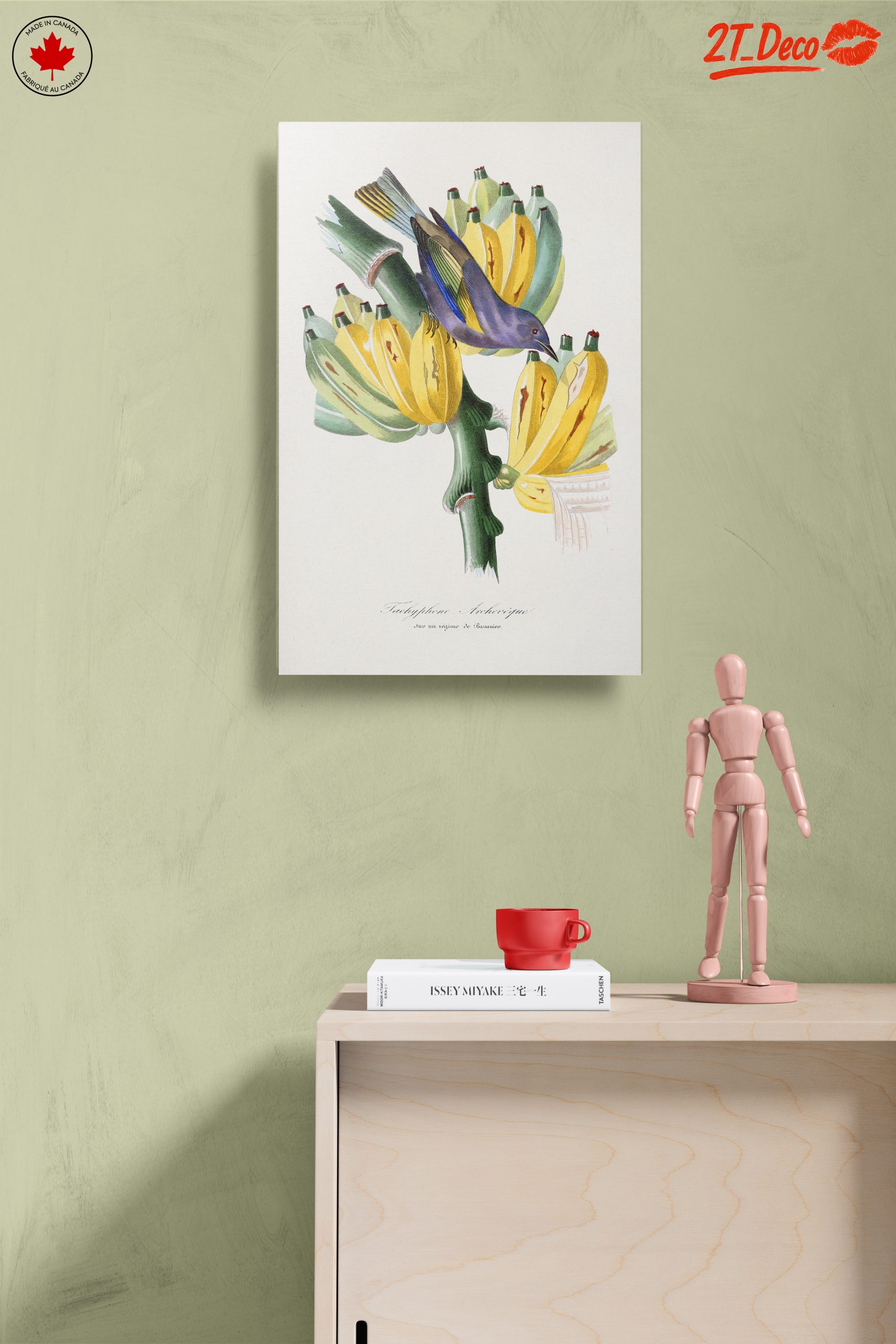 Colorful Botanical Print with Bird and Bananas - Image 14