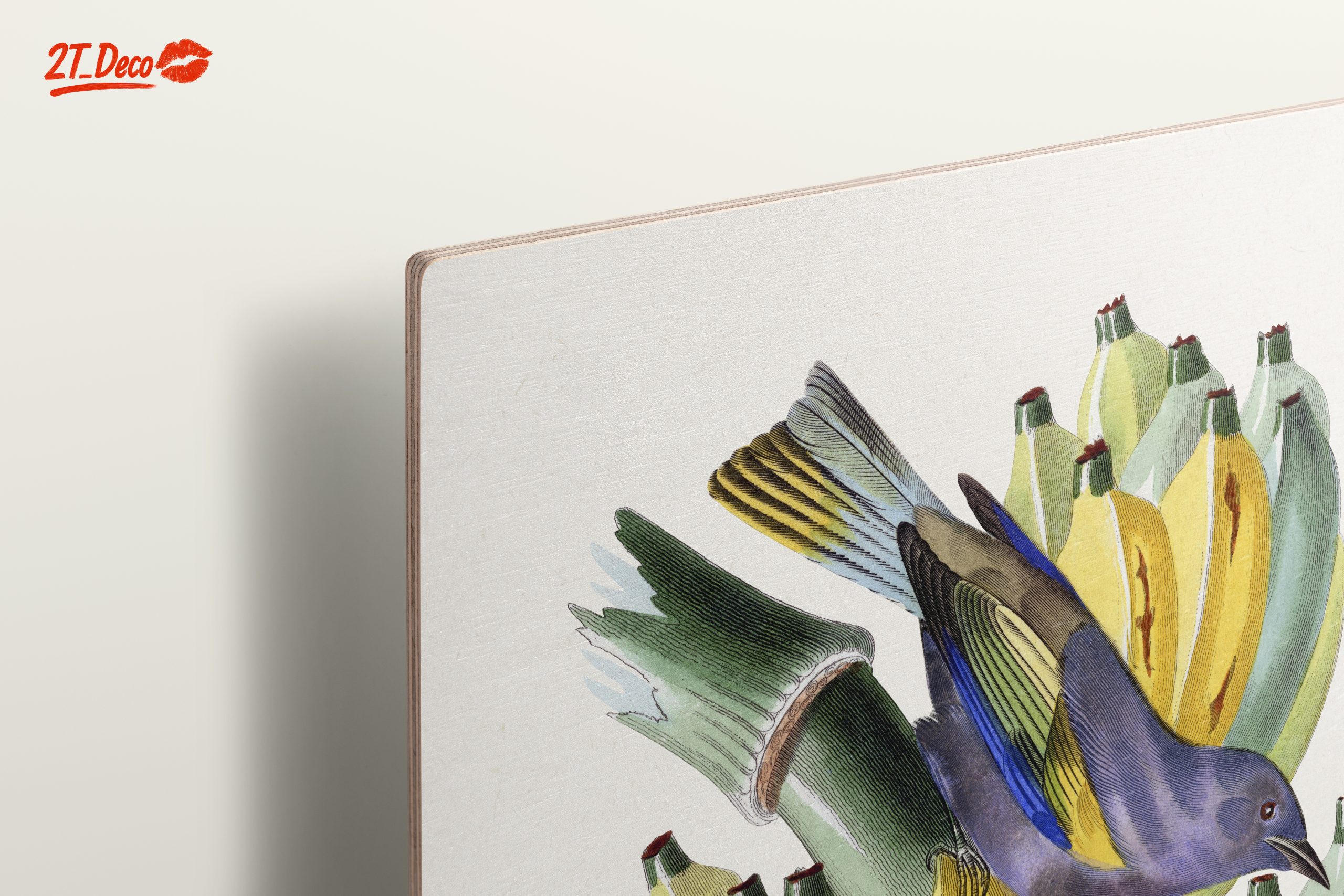 Colorful Botanical Print with Bird and Bananas - Image 15