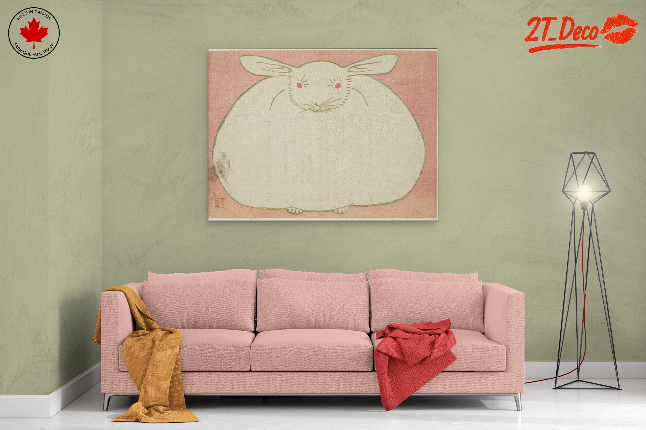 Charming Rabbit Illustration Art - Image 2