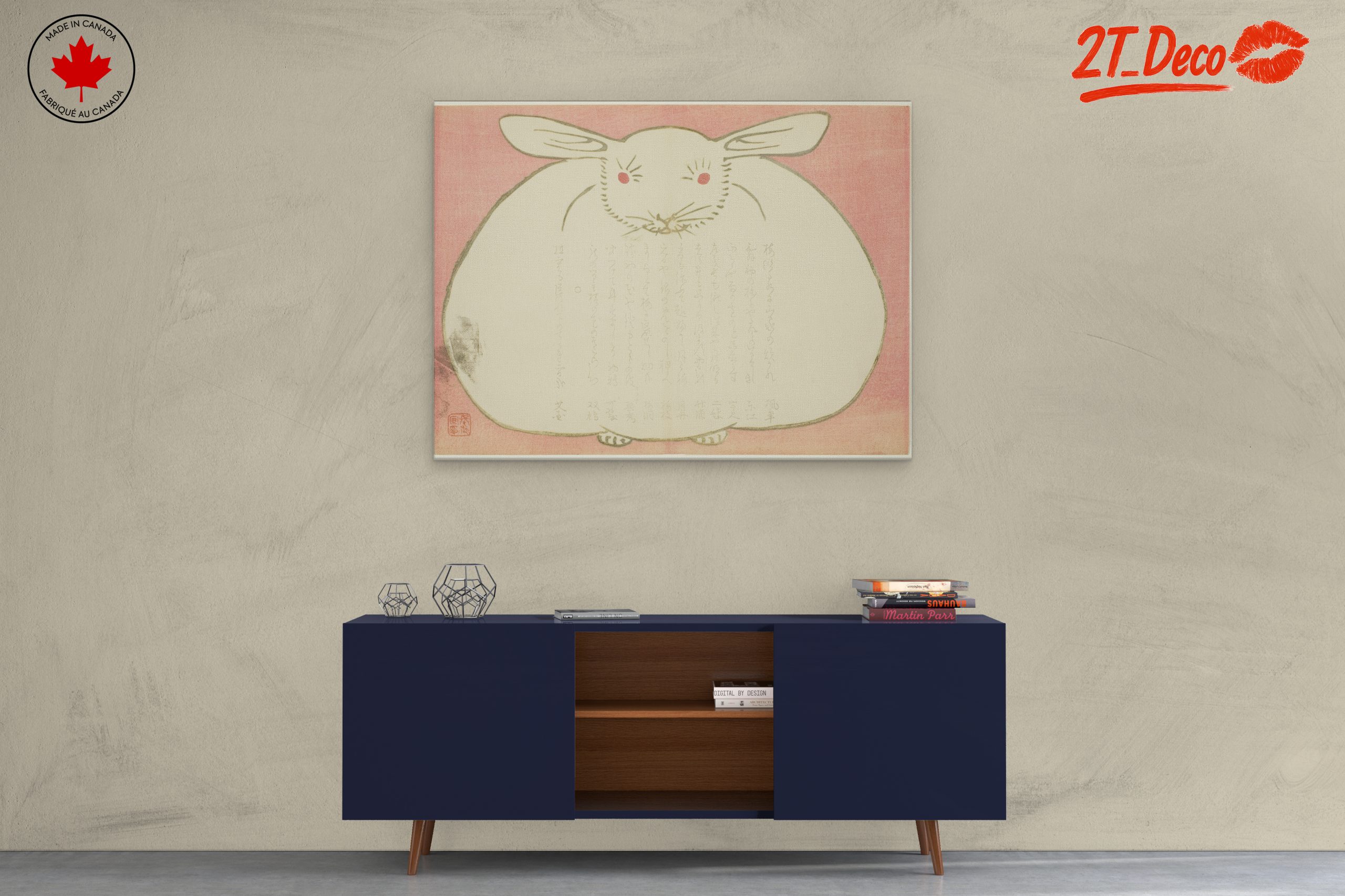 Charming Rabbit Illustration Art - Image 3