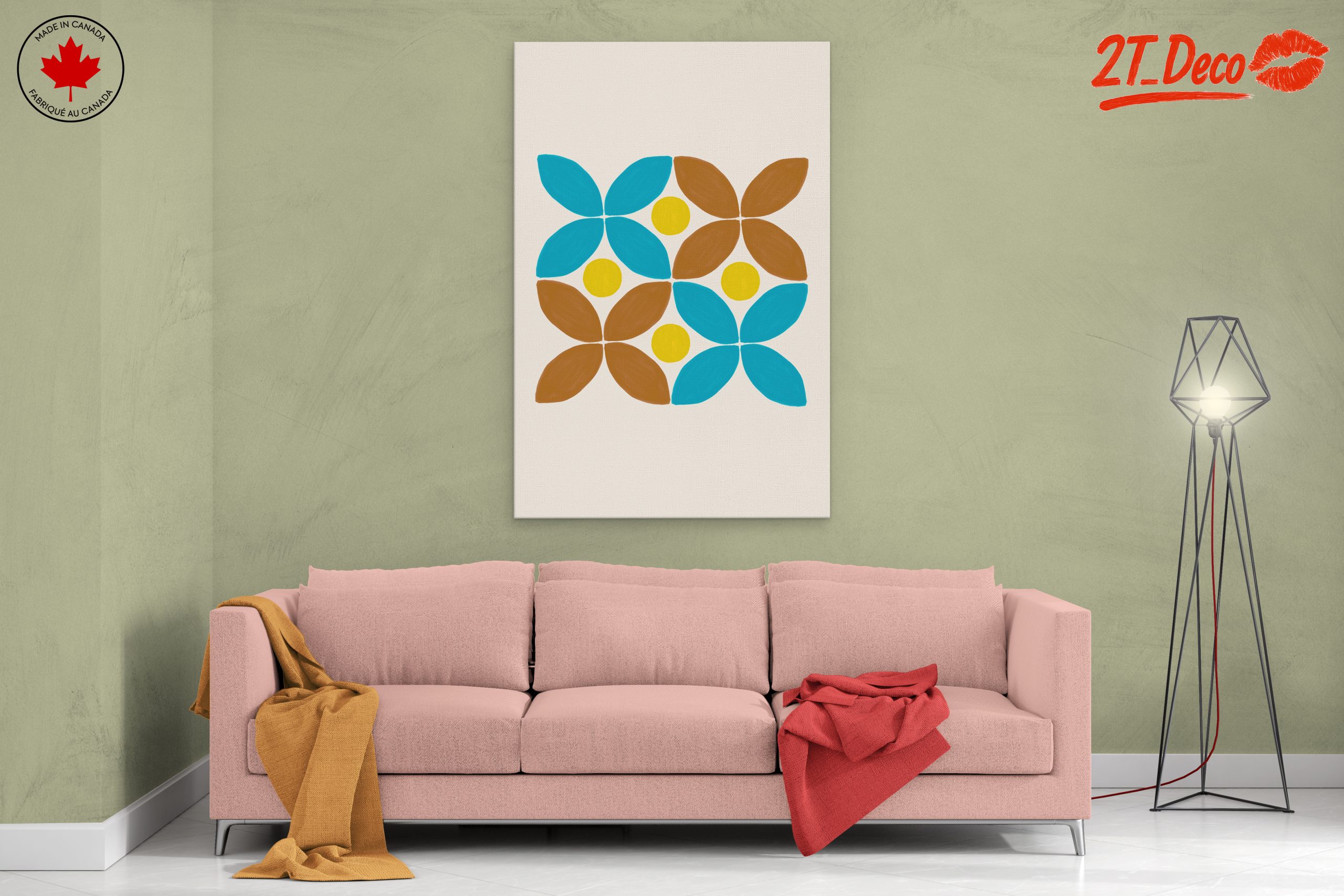 Colorful Geometric Floral Art - Image 2
