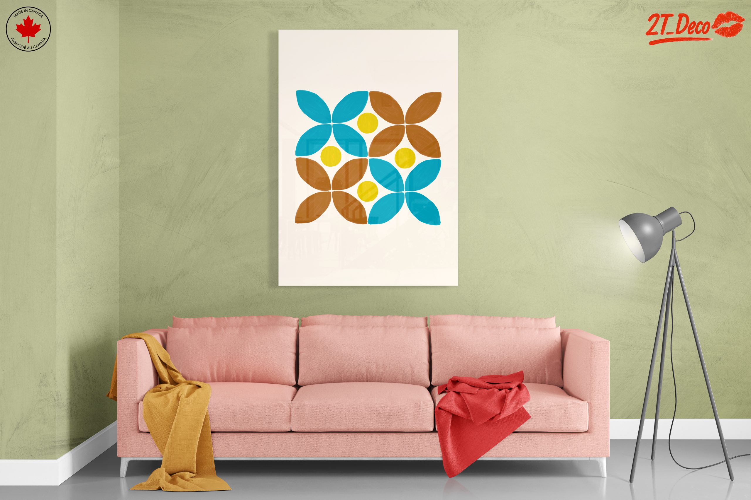 Colorful Geometric Floral Art - Image 7