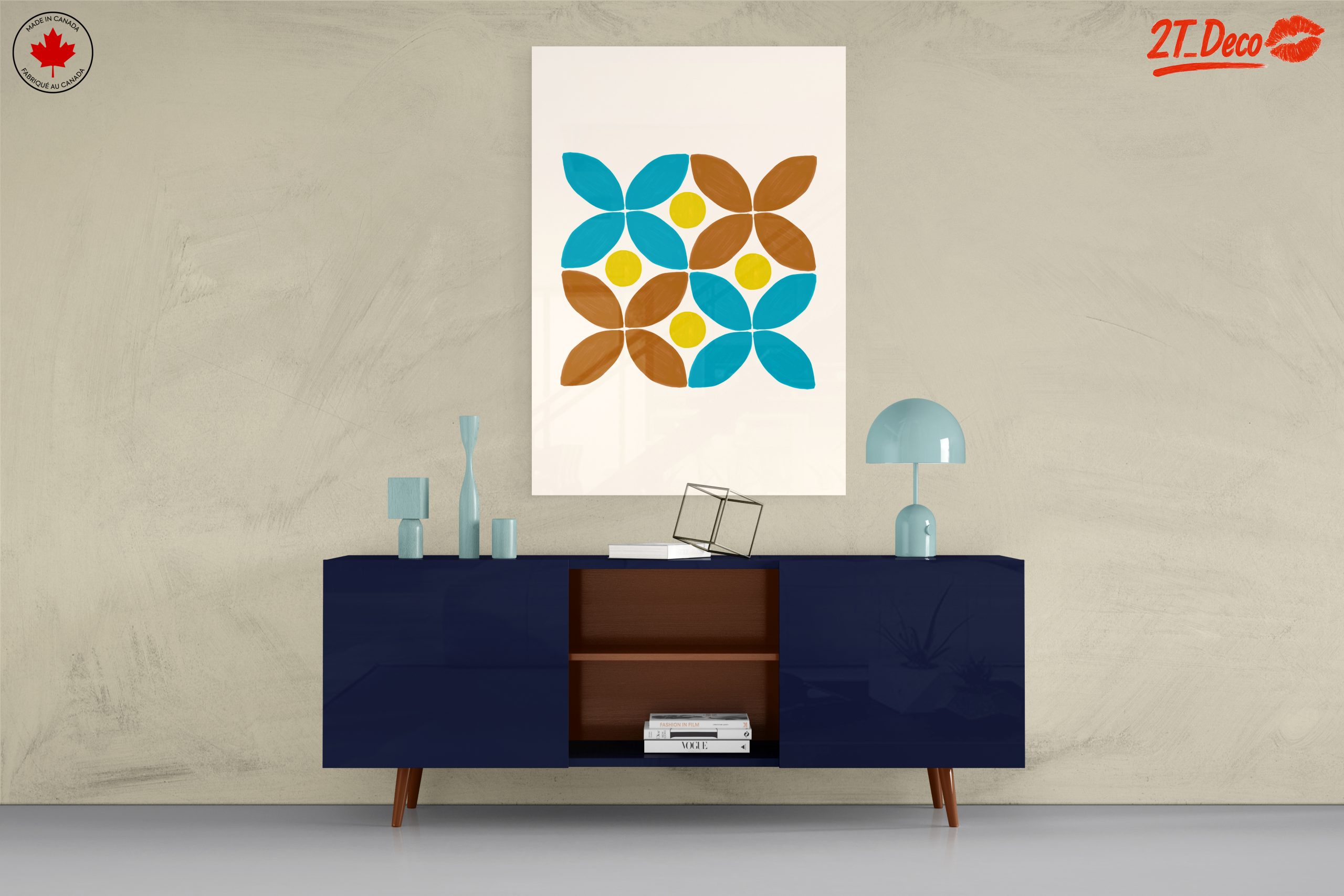 Colorful Geometric Floral Art - Image 8