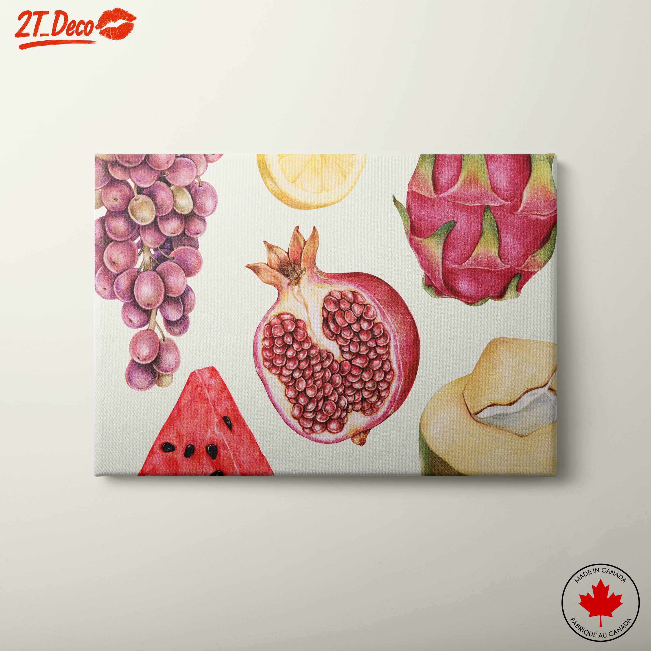 Vibrant Abstract Food Art featuring Fruits