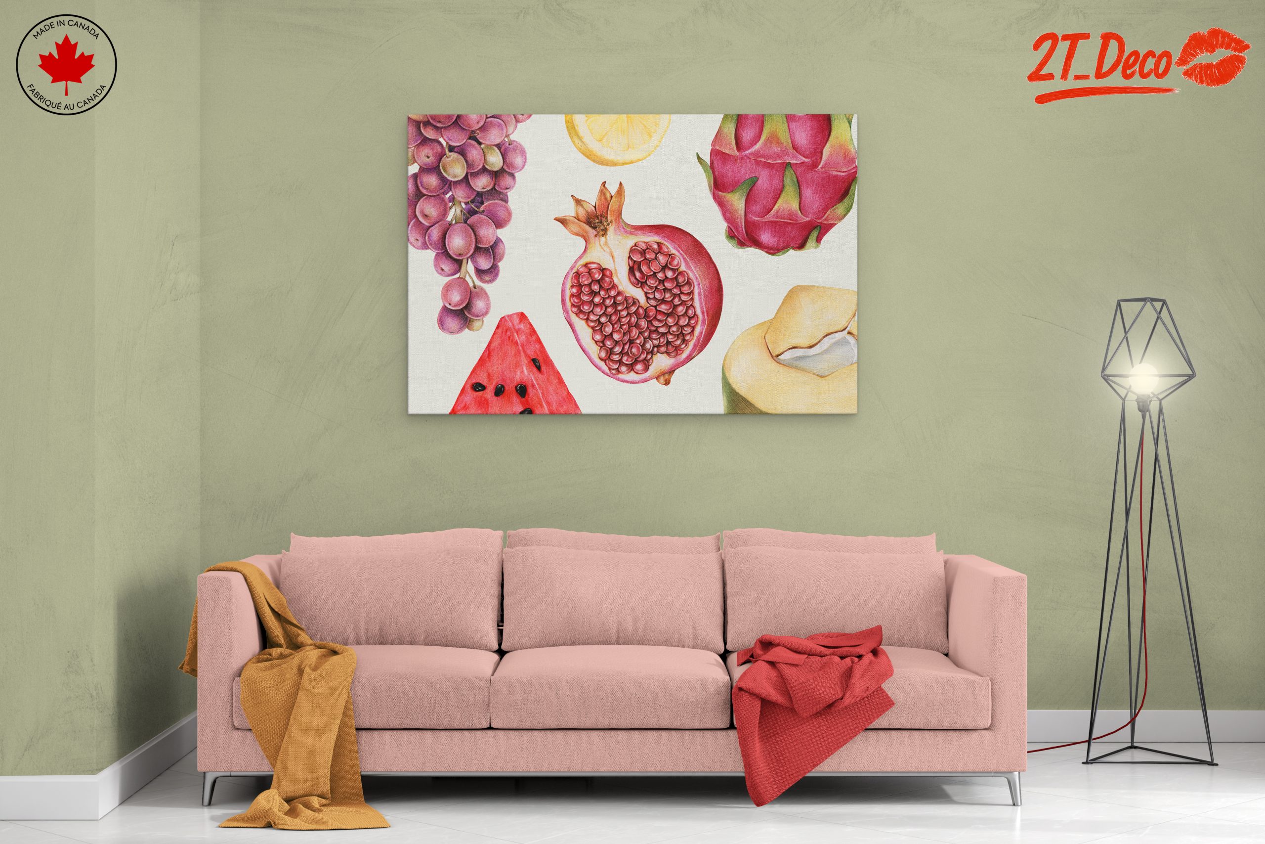 Vibrant Abstract Food Art featuring Fruits - Image 2
