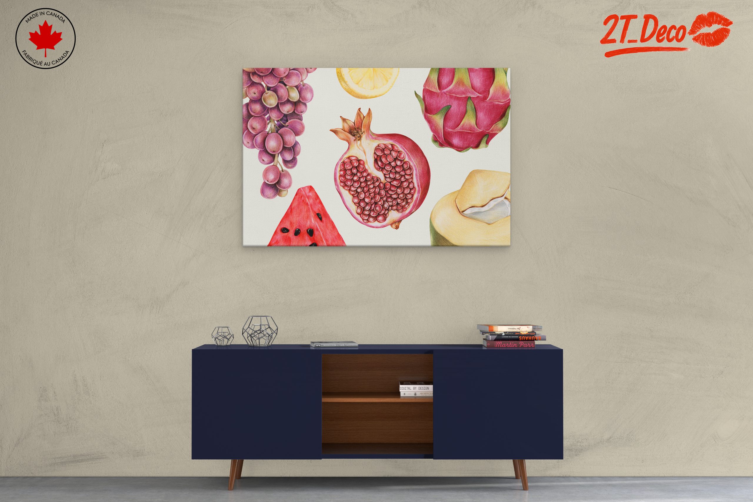 Vibrant Abstract Food Art featuring Fruits - Image 3