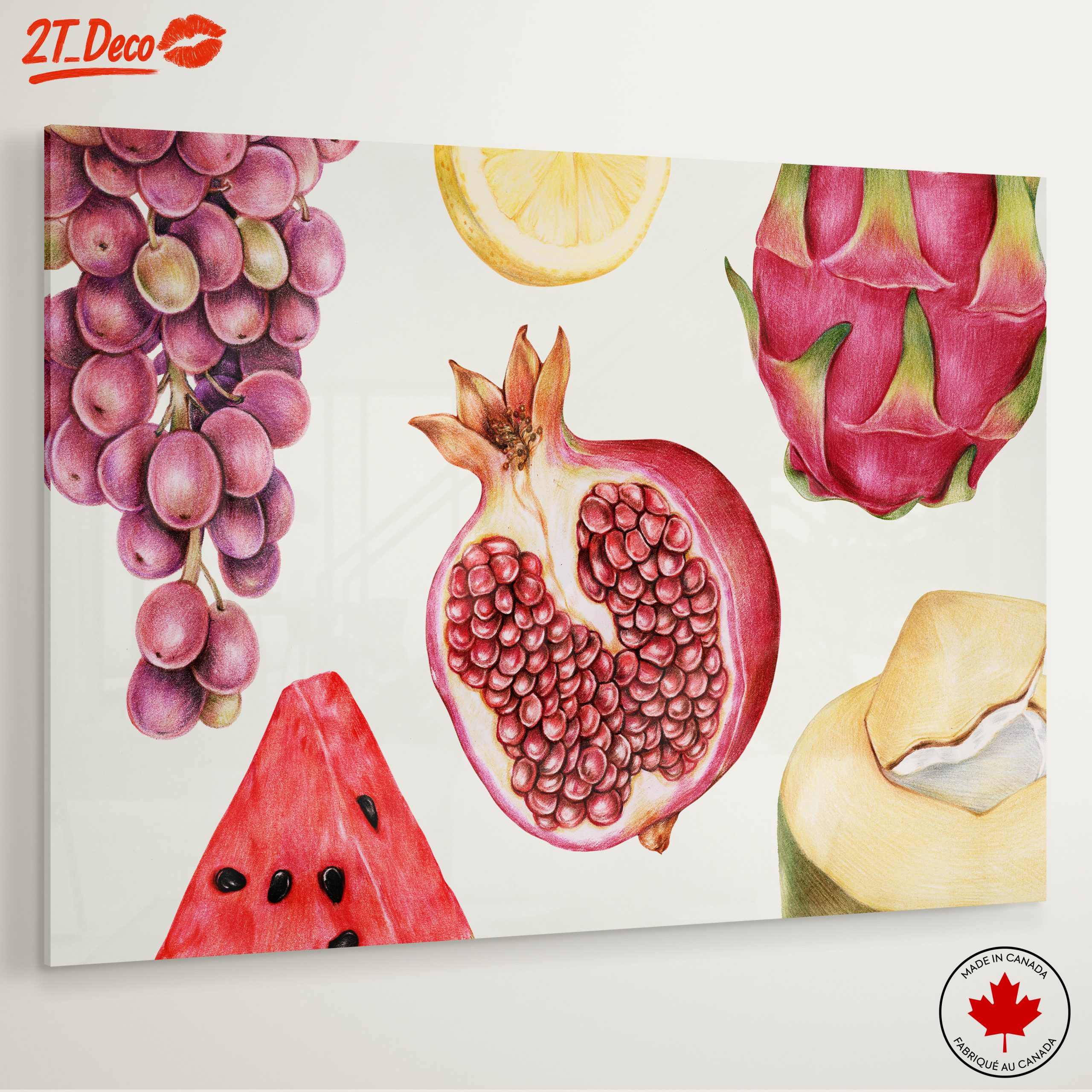 Vibrant Abstract Food Art featuring Fruits - Image 6