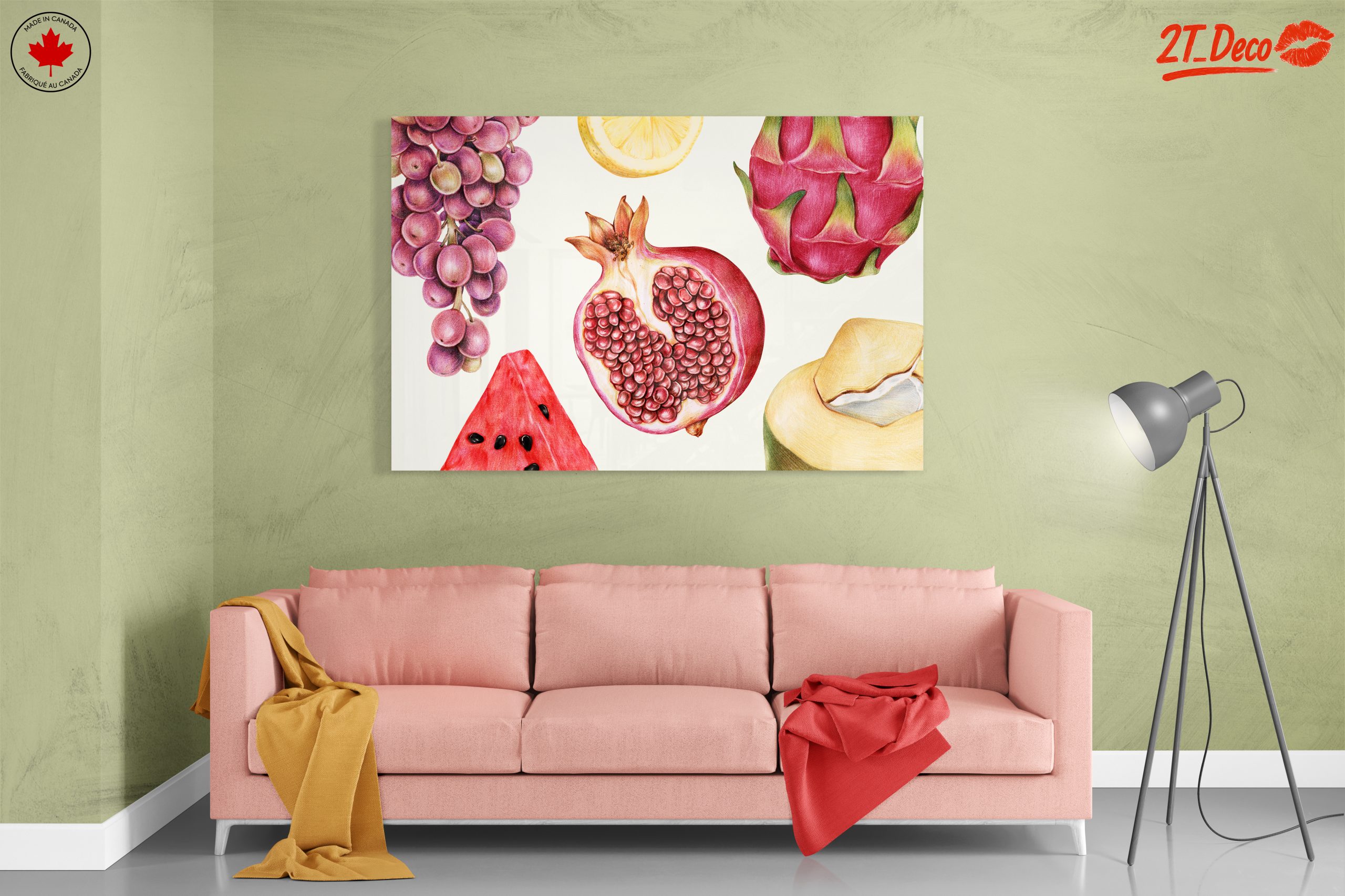 Vibrant Abstract Food Art featuring Fruits - Image 7