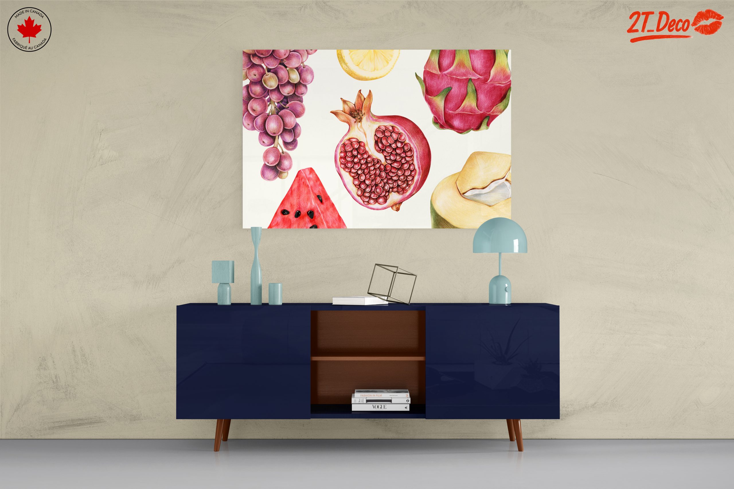 Vibrant Abstract Food Art featuring Fruits - Image 8