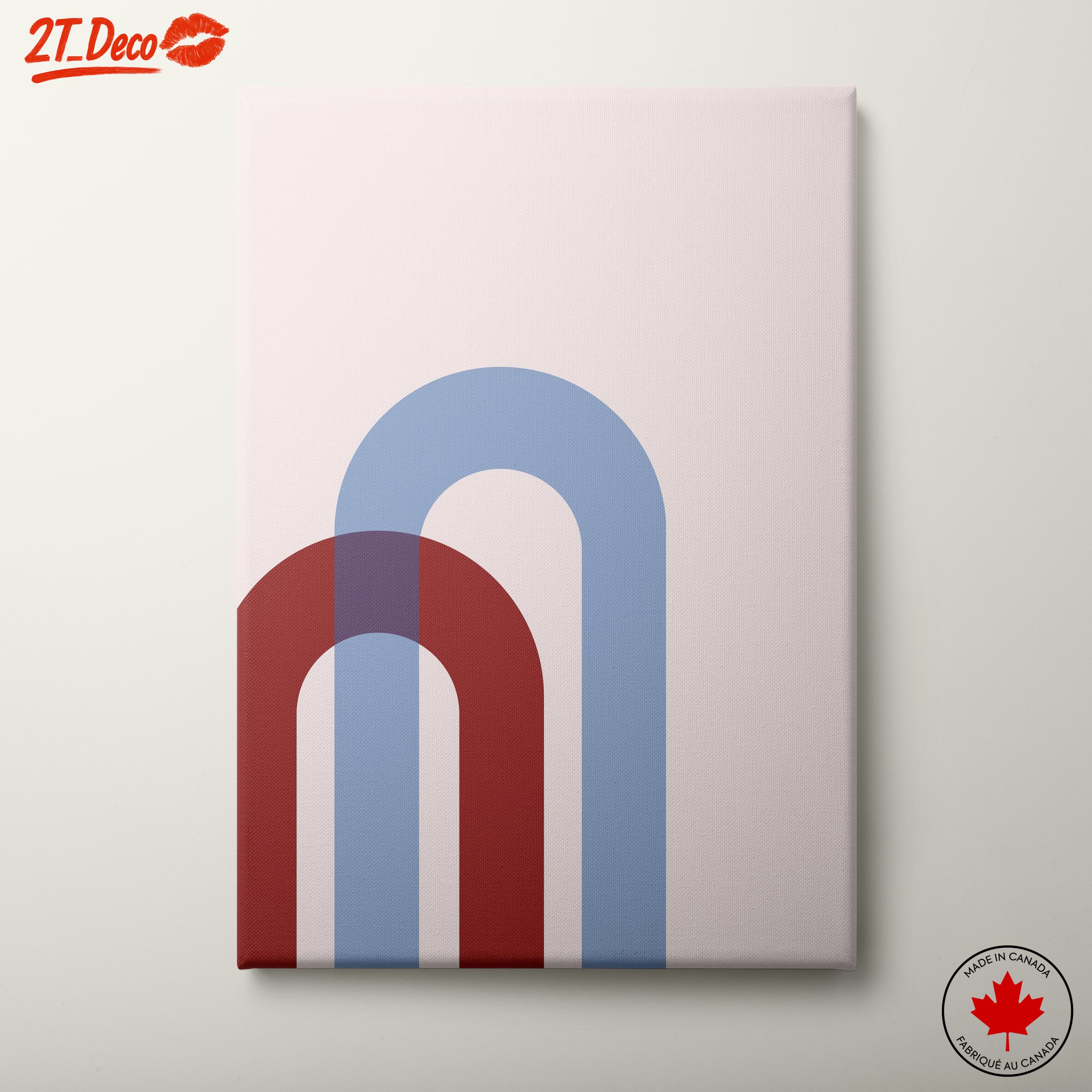 Geometric Abstract Art in Soft Tones 2