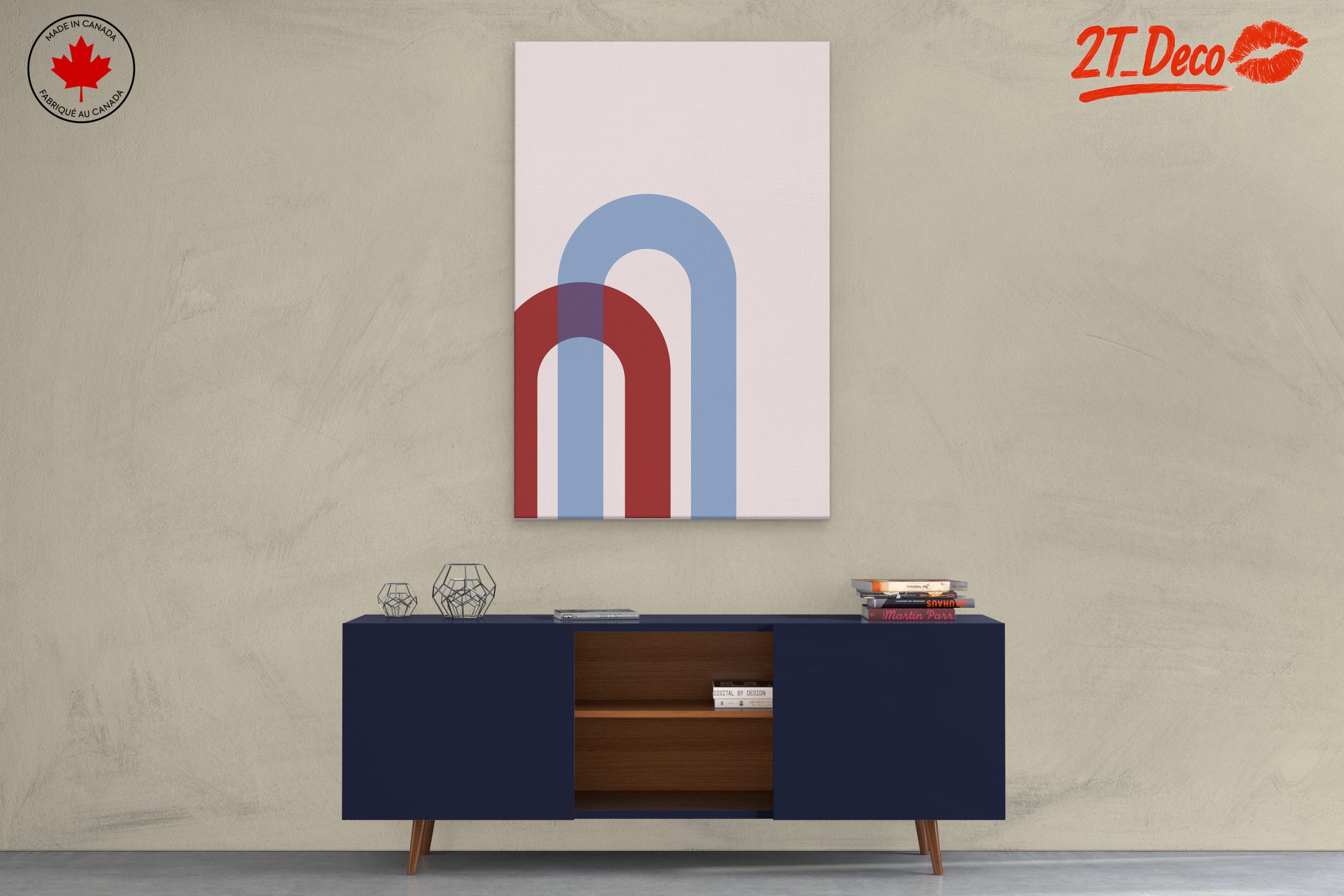 Geometric Abstract Art in Soft Tones 2 - Image 3
