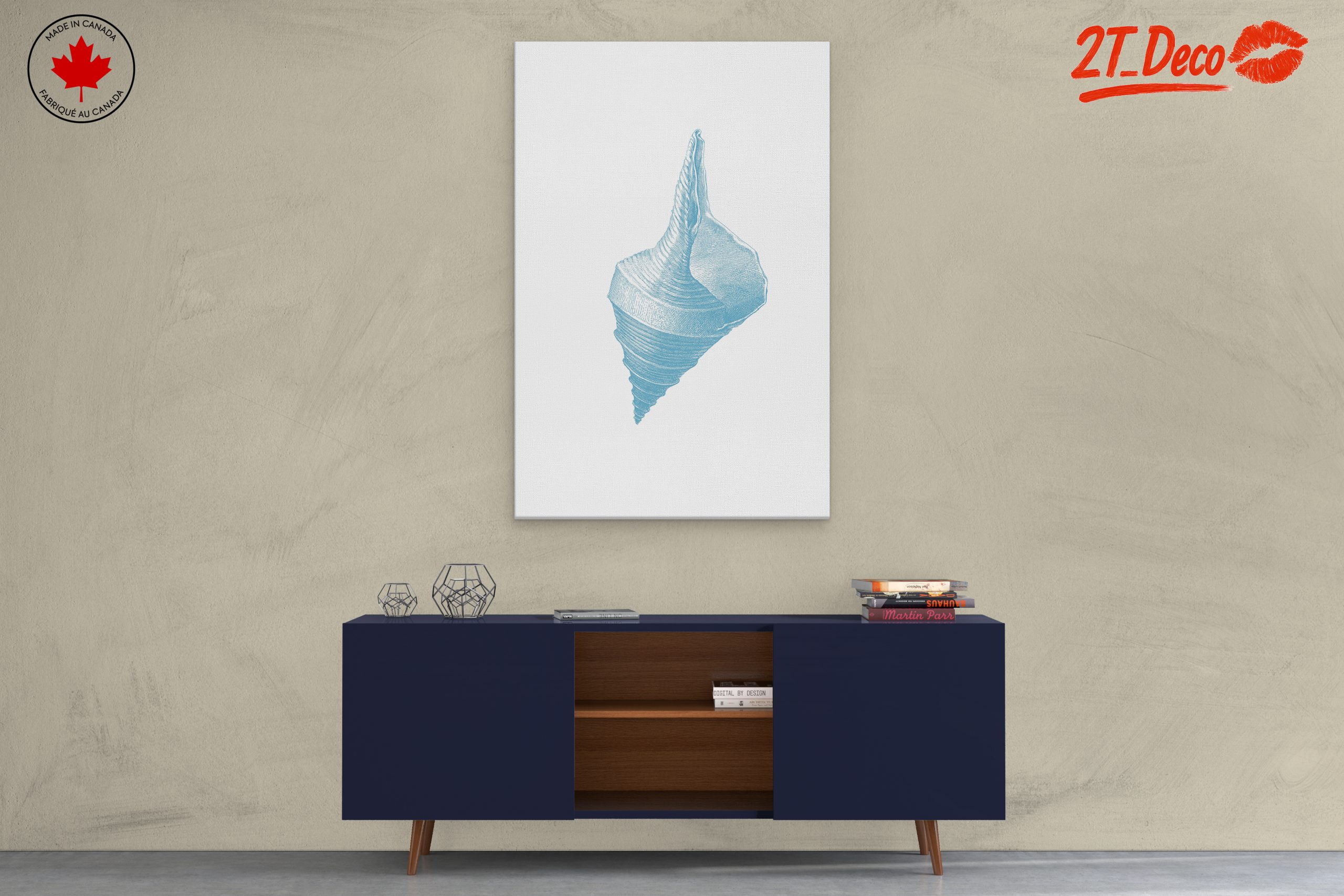 Elegant Shell Botanical Art 2 - Image 3