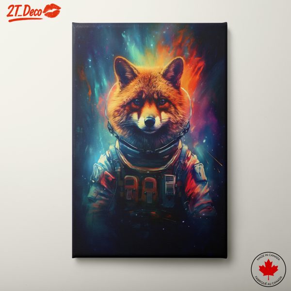Vibrant Cosmic Fox Artwork