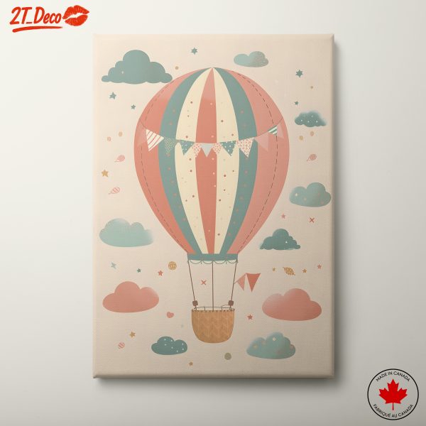 Whimsical Hot Air Balloon Art