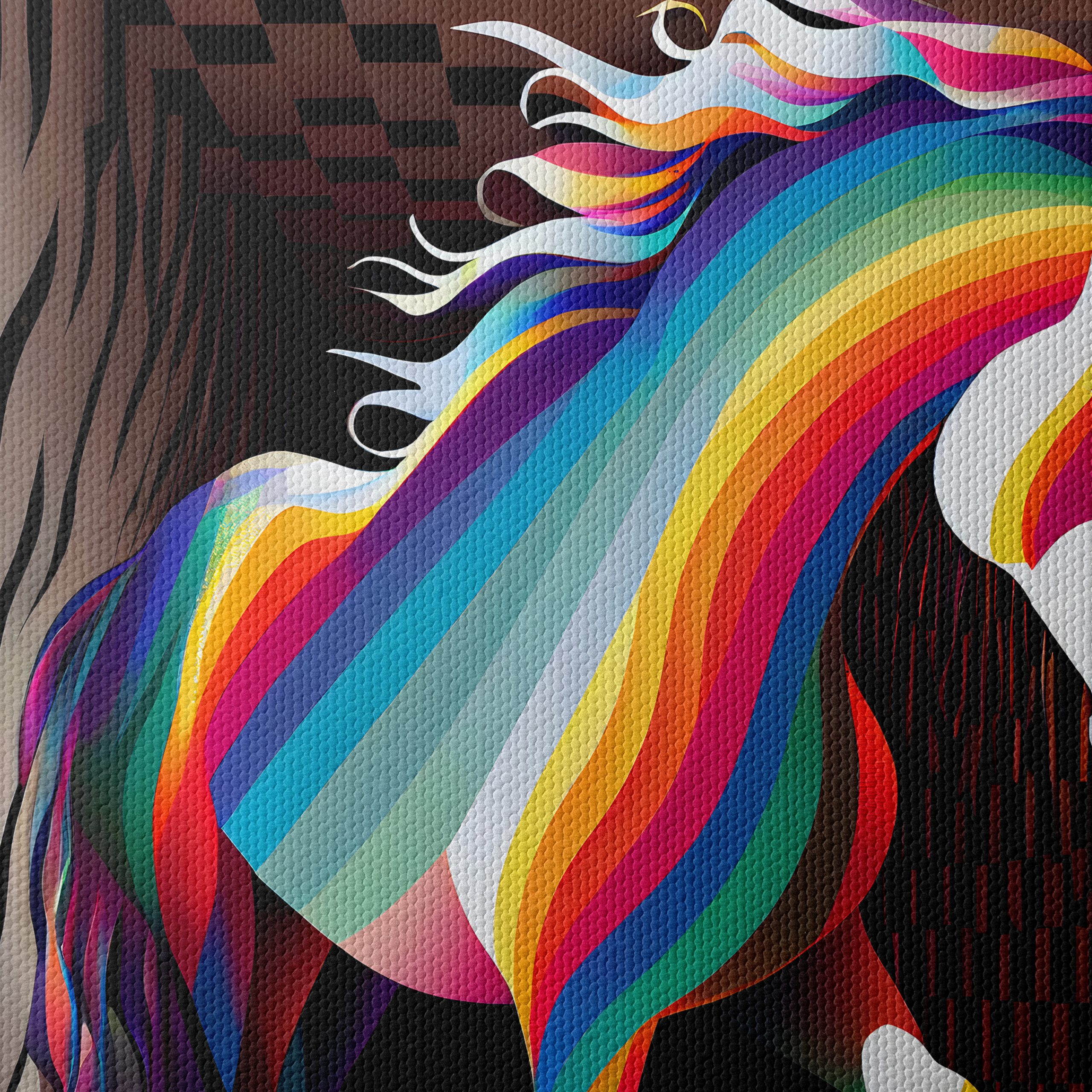 Vibrant Colorful Horse Artwork 2 - Image 4