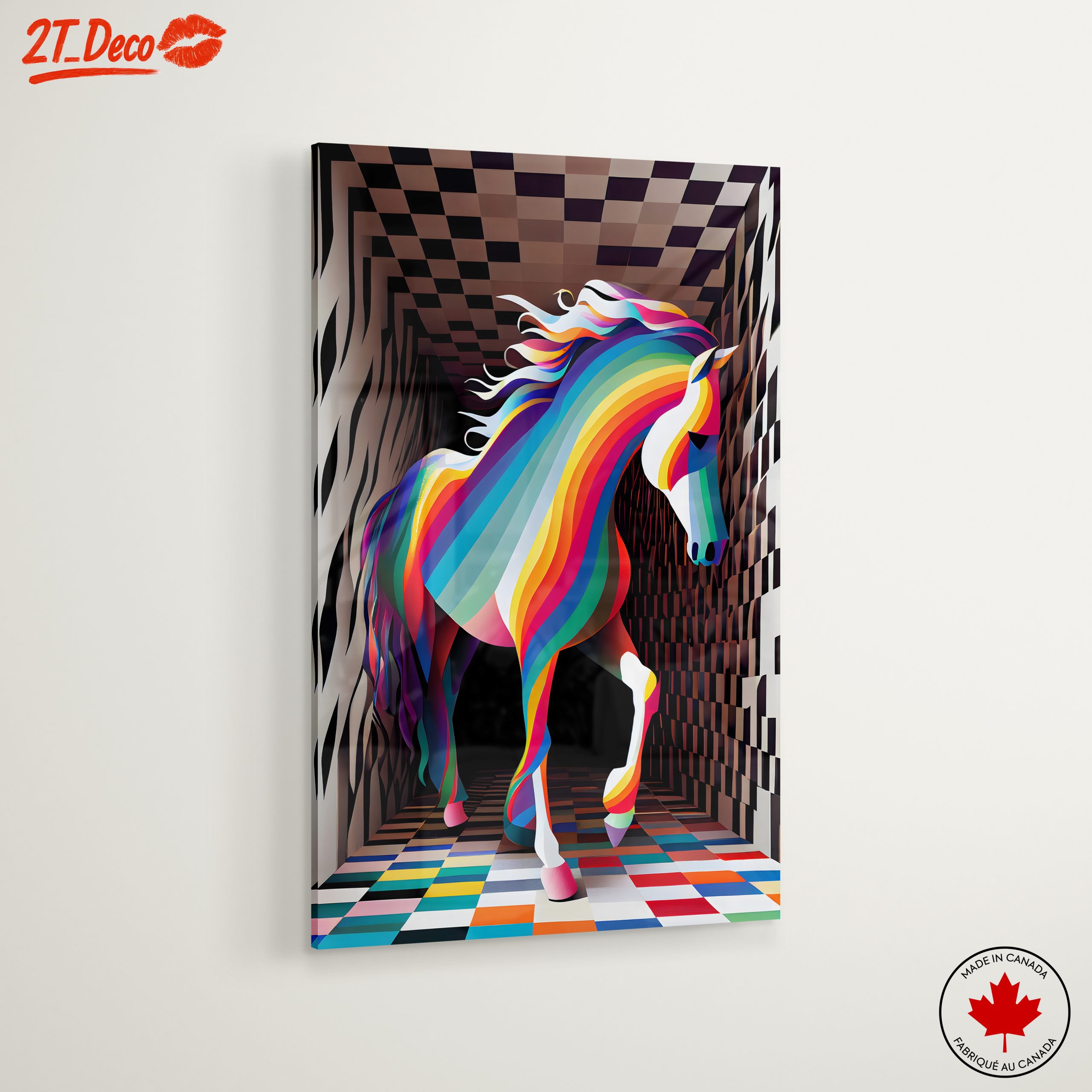 Vibrant Colorful Horse Artwork 2 - Image 6