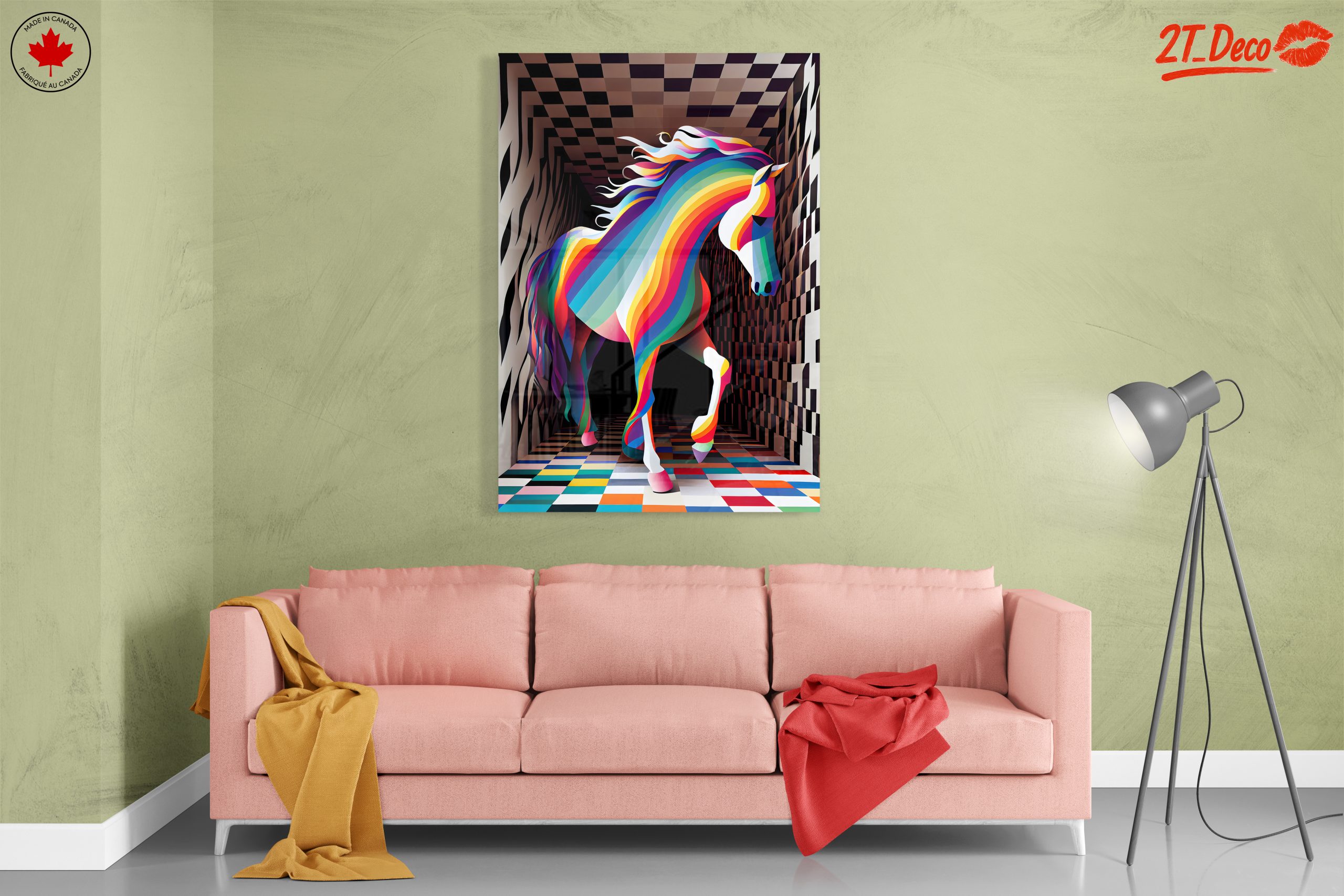 Vibrant Colorful Horse Artwork 2 - Image 7
