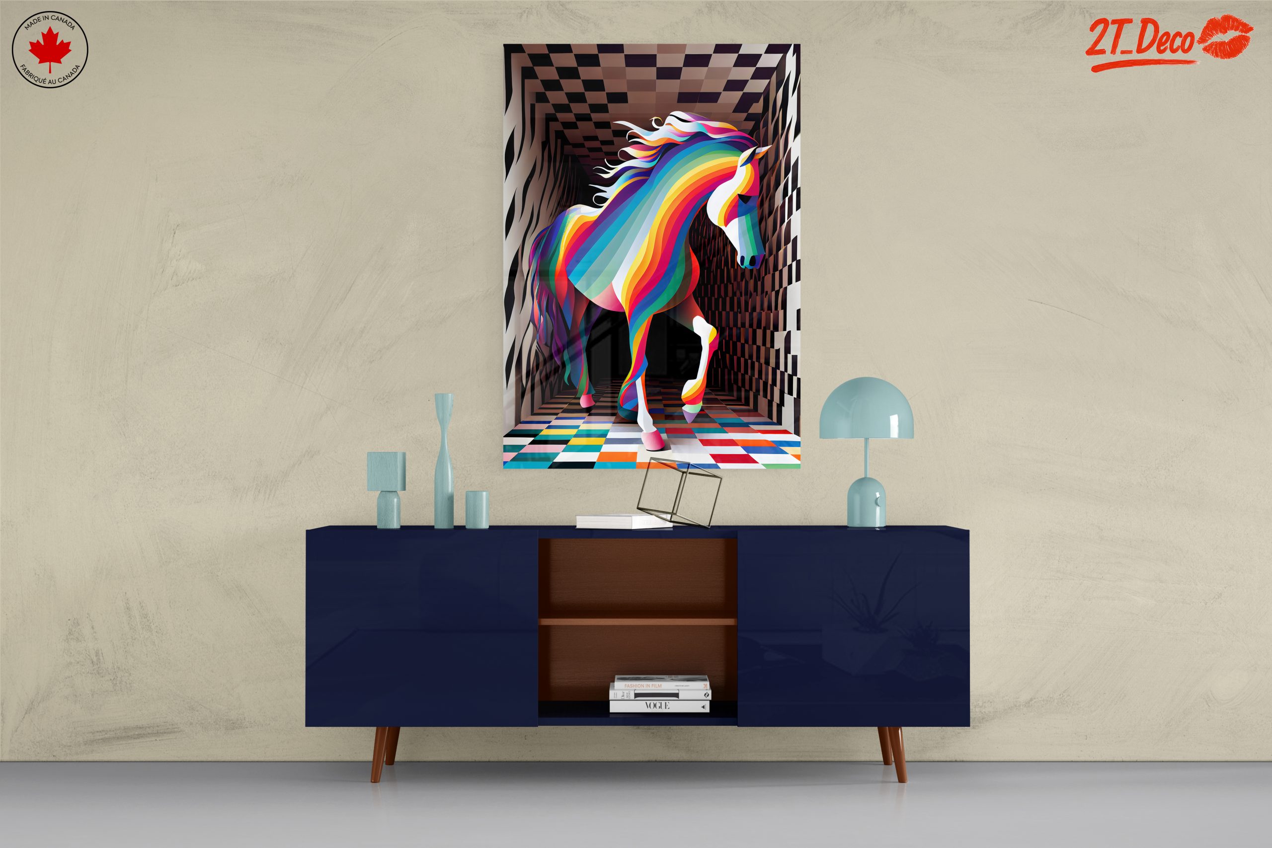 Vibrant Colorful Horse Artwork 2 - Image 8