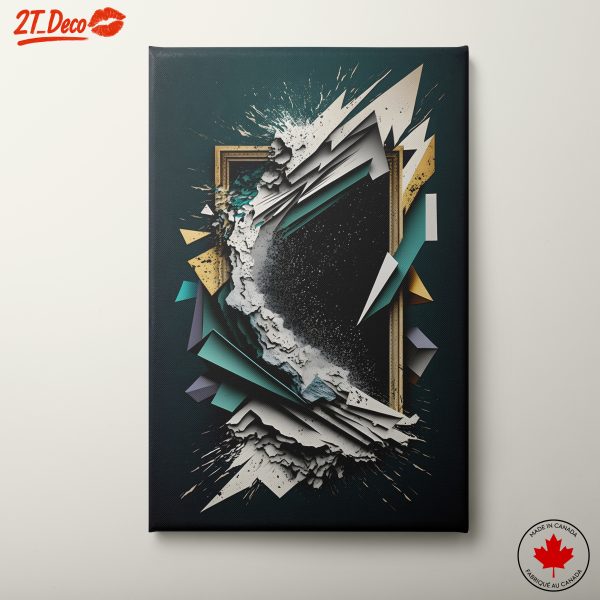 Explosive Dynamic Abstract Artwork