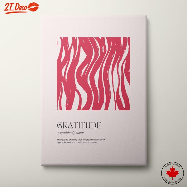Gratitude Motivational Quote Art