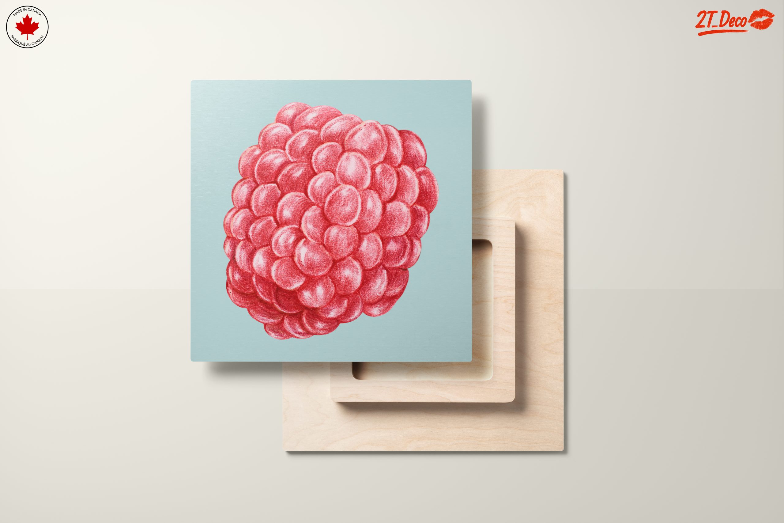 Vivid Abstract Raspberry Art - Image 11