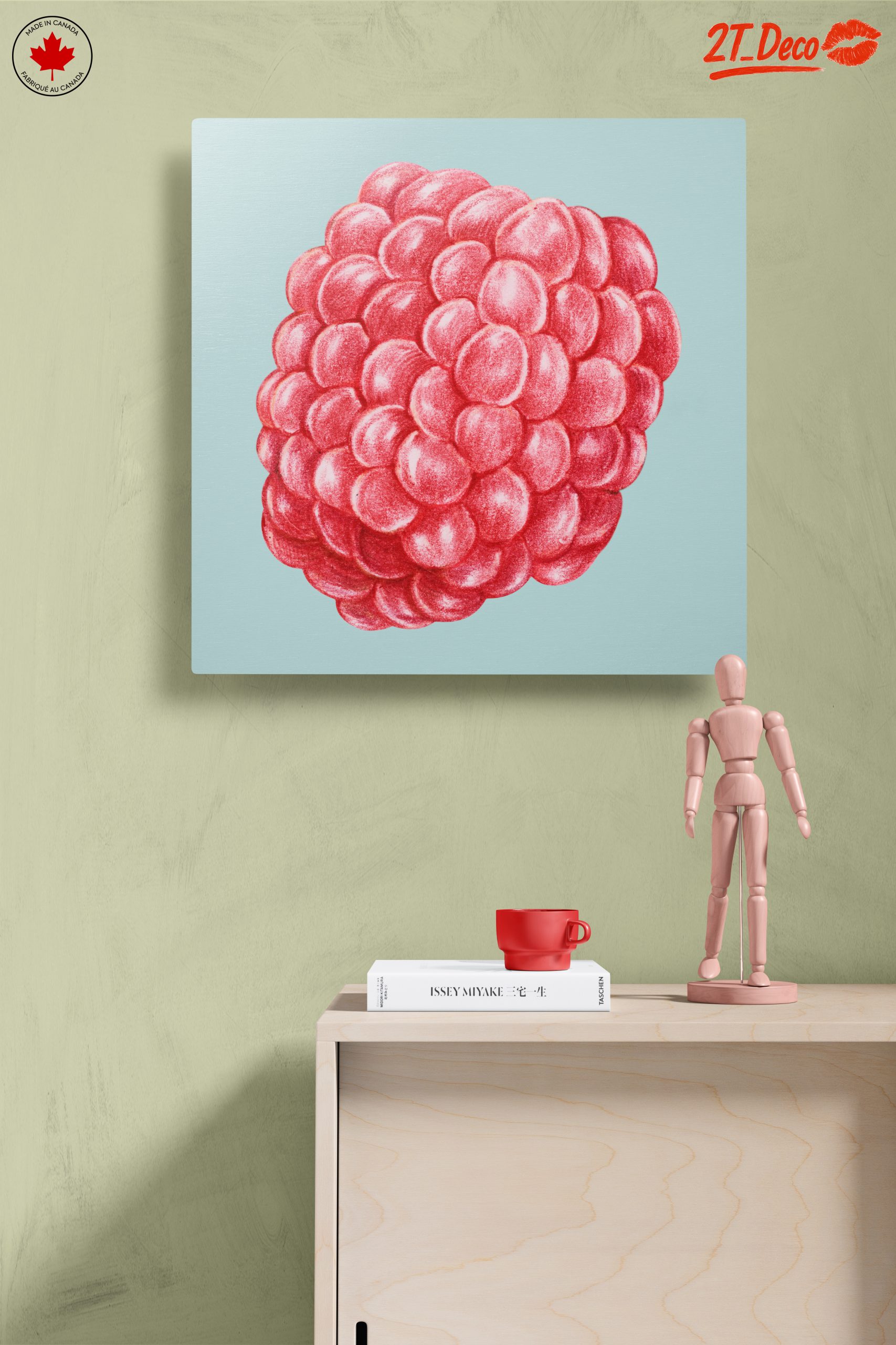 Vivid Abstract Raspberry Art - Image 14