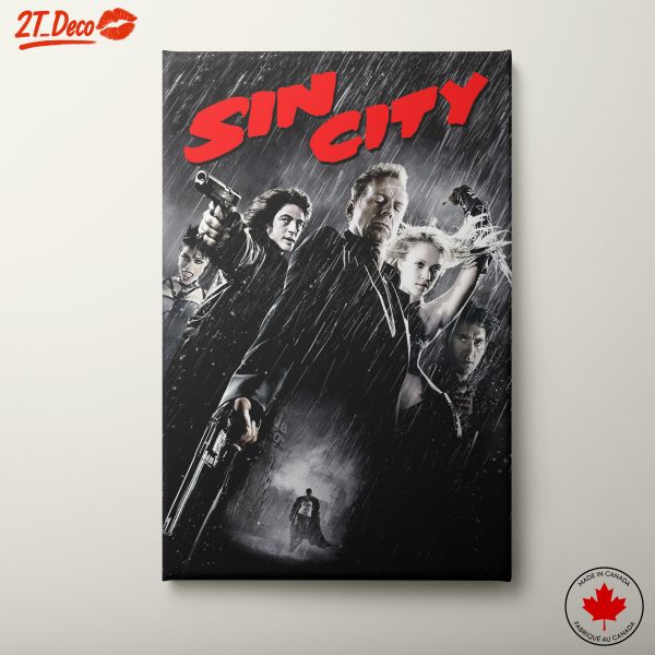 Sin City Dramatic Artwork Featuring Iconic Characters