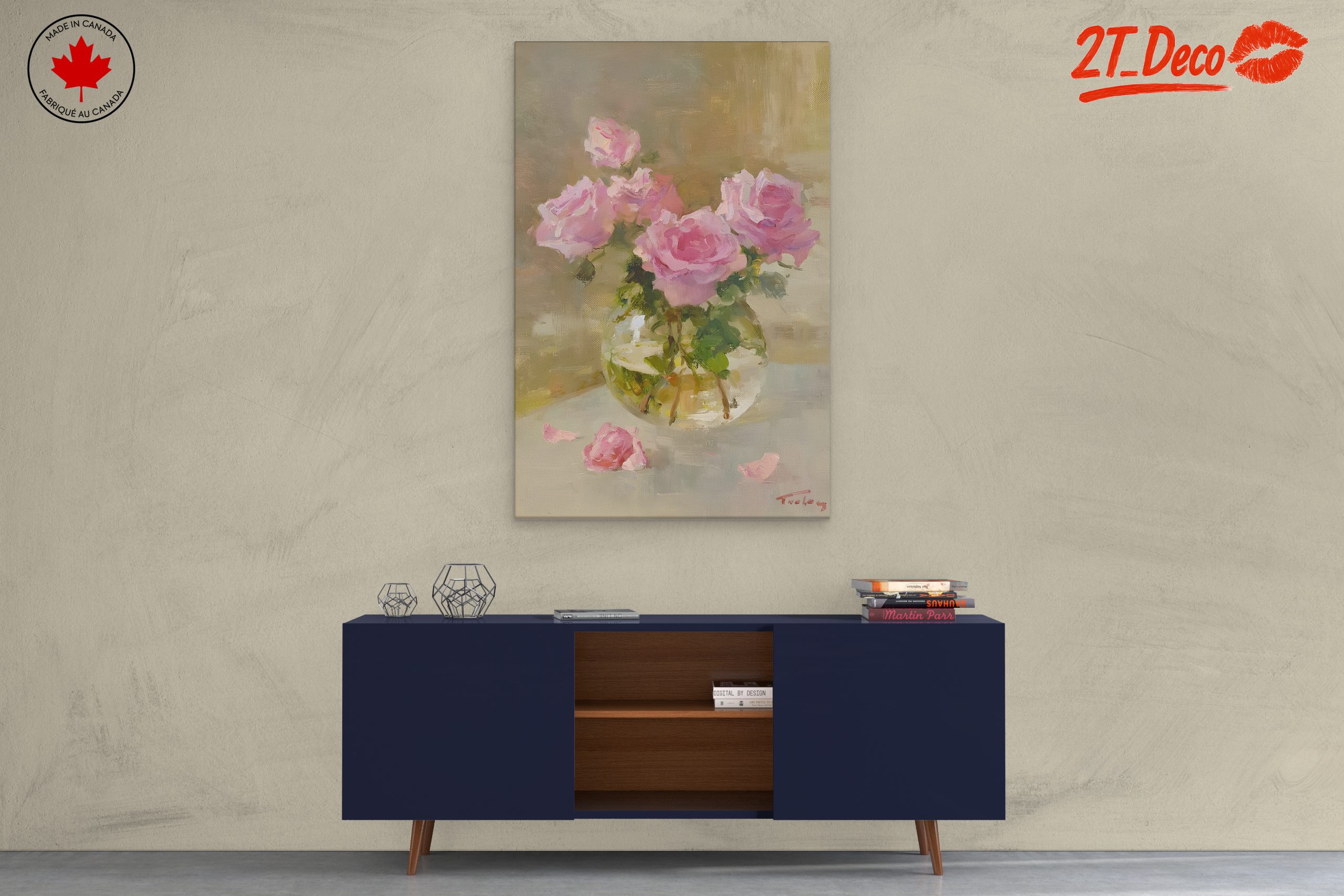 Pink Rose Floral Arrangement - Image 3