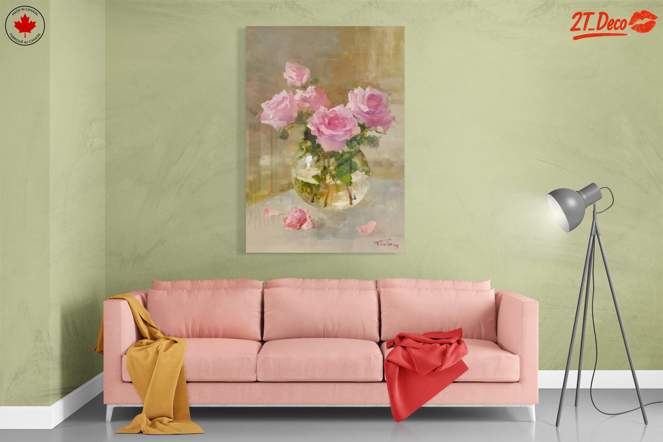 Pink Rose Floral Arrangement - Image 7