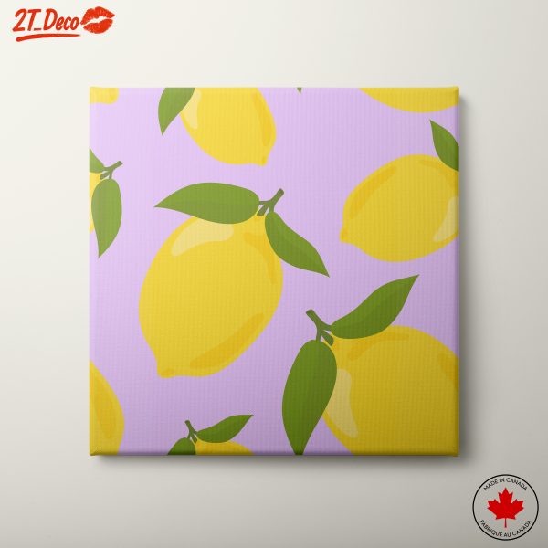 Vibrant Abstract Lemon Artwork