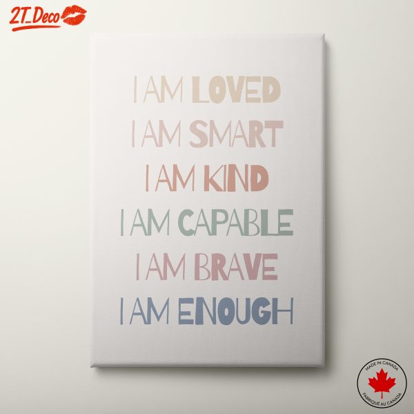 Positive Affirmations Wall Art