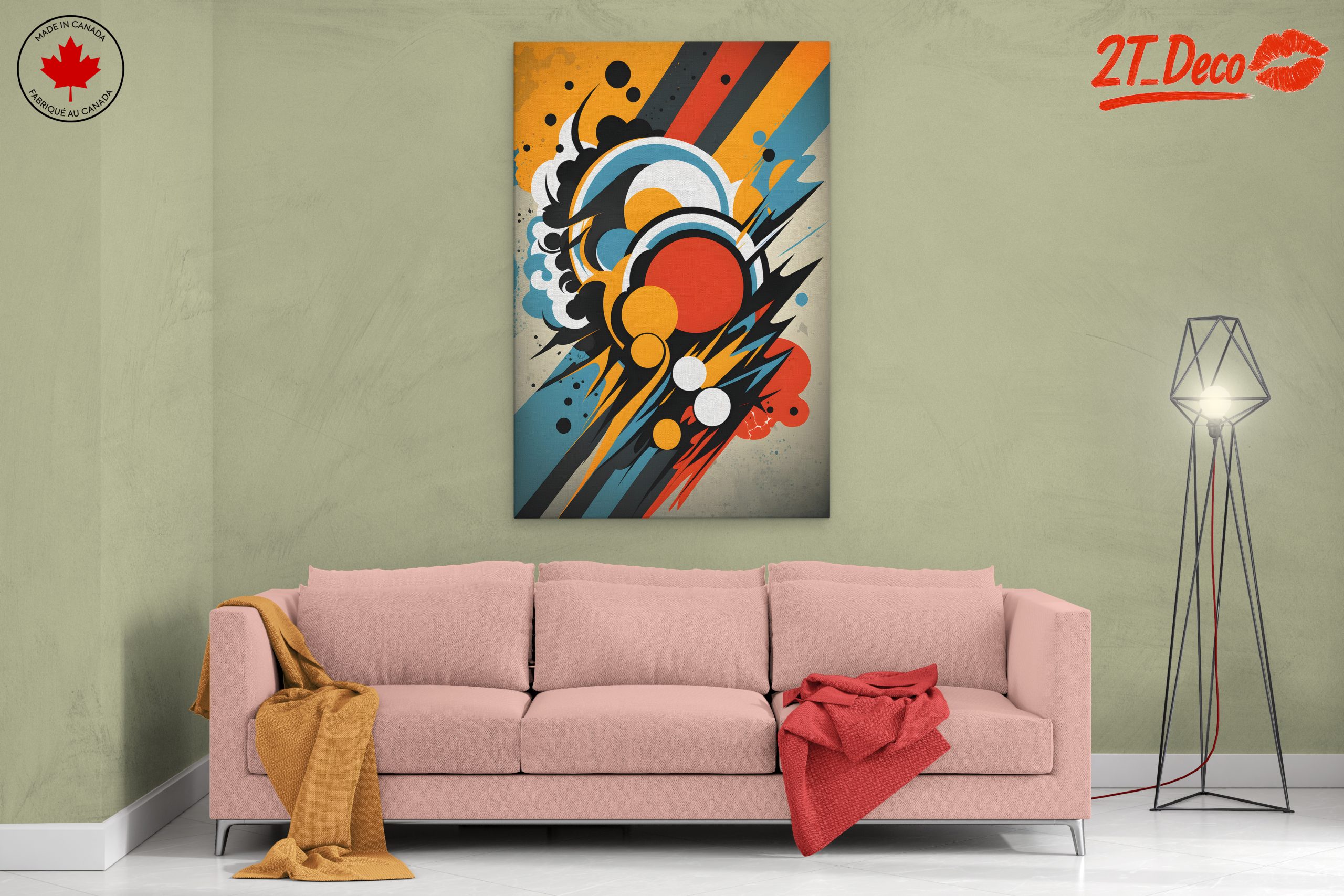 Energetic Dynamic Abstract Artwork - Image 2