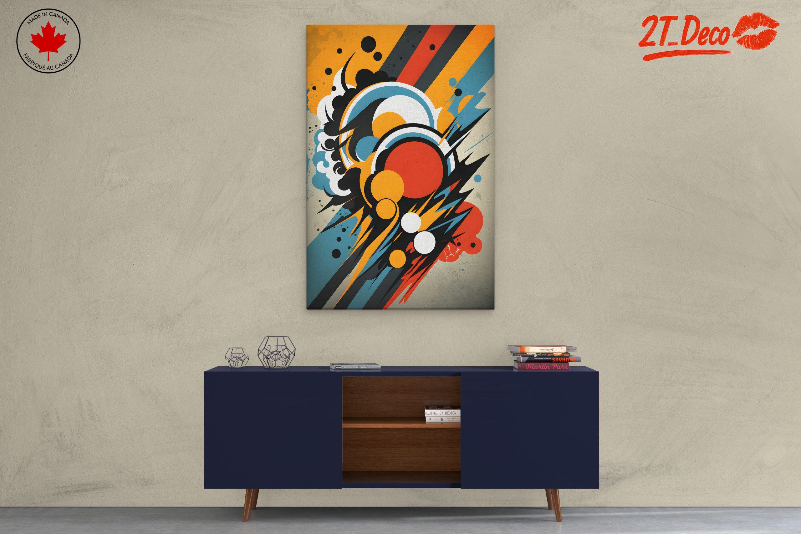 Energetic Dynamic Abstract Artwork - Image 3