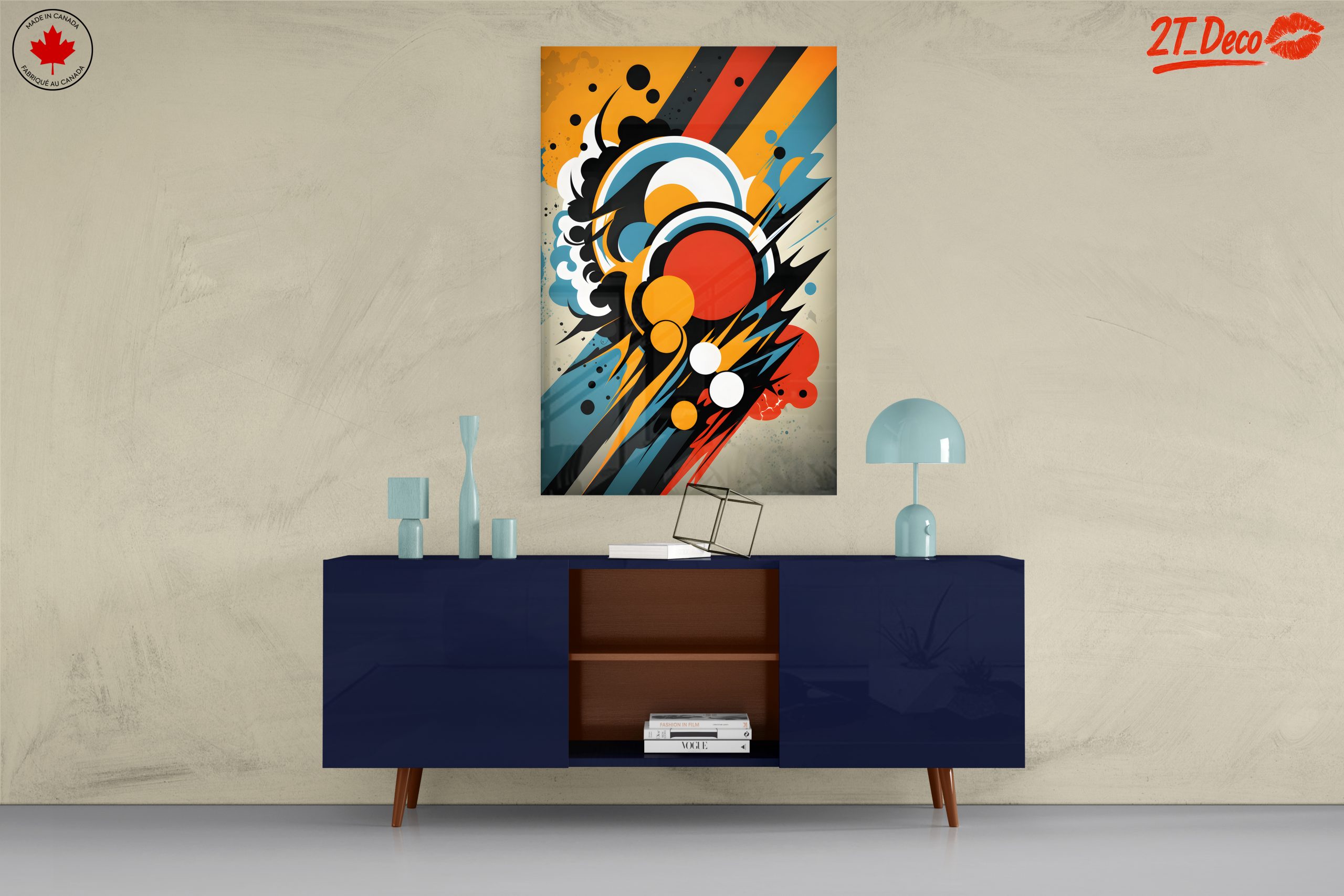 Energetic Dynamic Abstract Artwork - Image 8