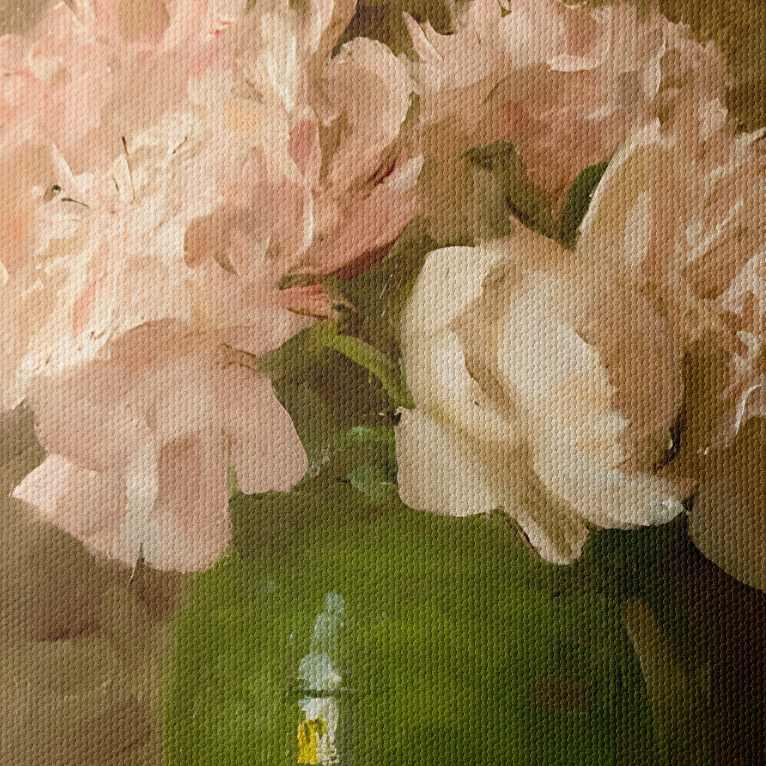 Peony Bouquet in Green Vase - Image 4