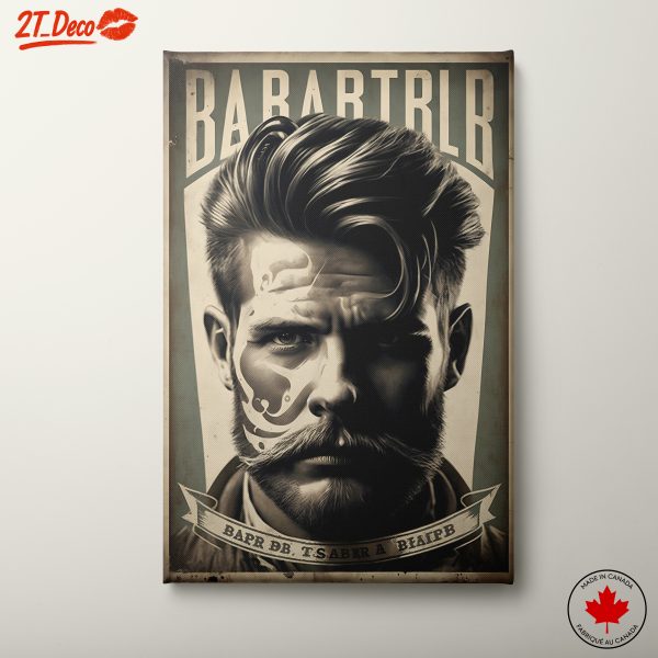 Stylized Barber Portrait Art