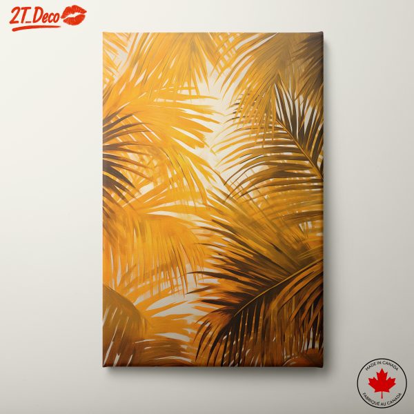 Vibrant Palm Leaves Art