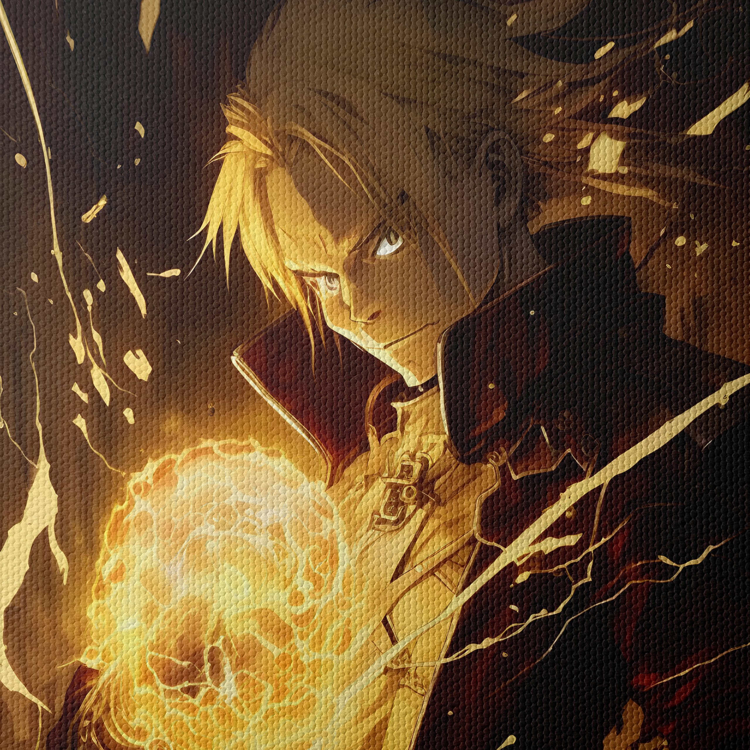Dynamic Anime Character with Fiery Magic - Image 4