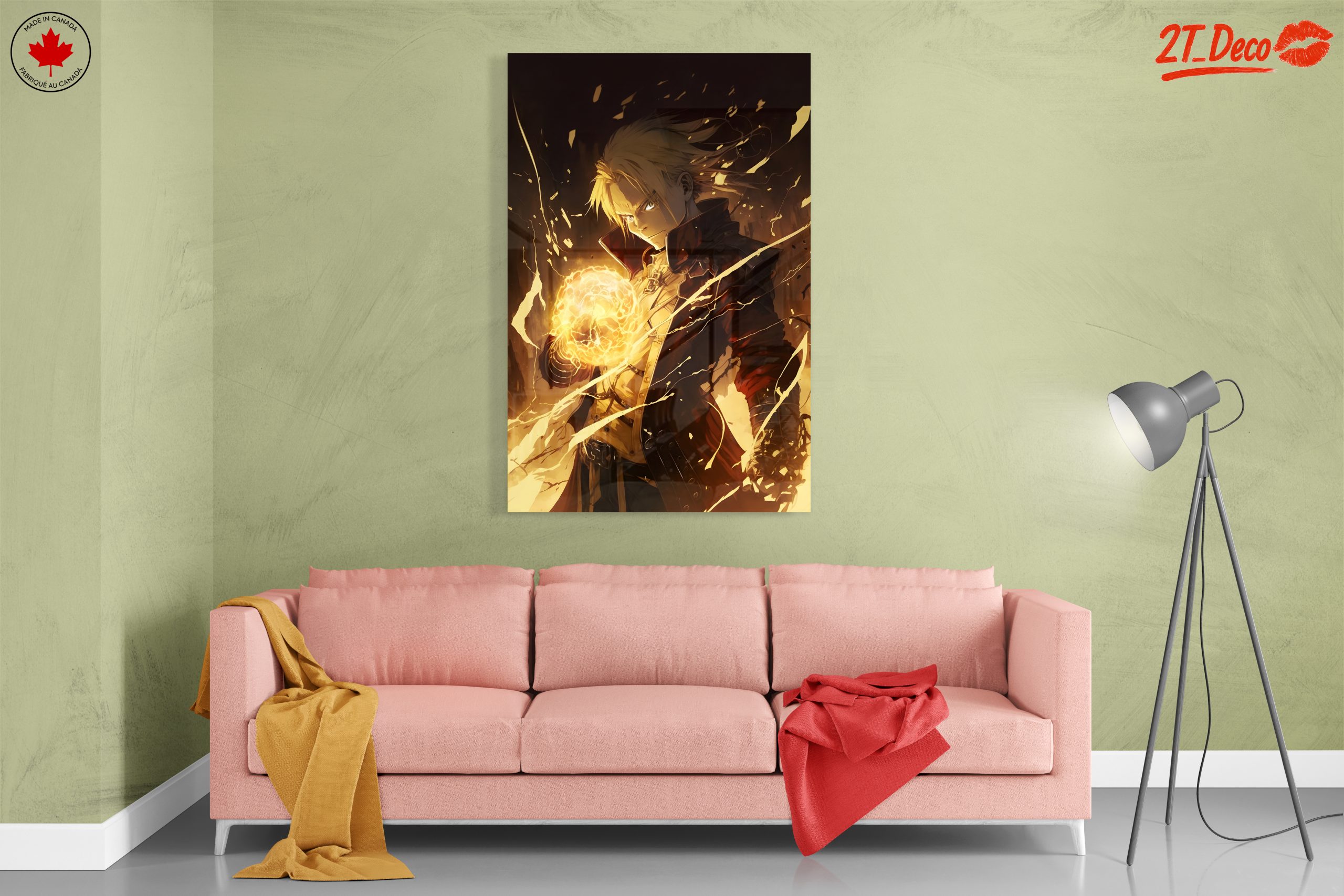 Dynamic Anime Character with Fiery Magic - Image 7