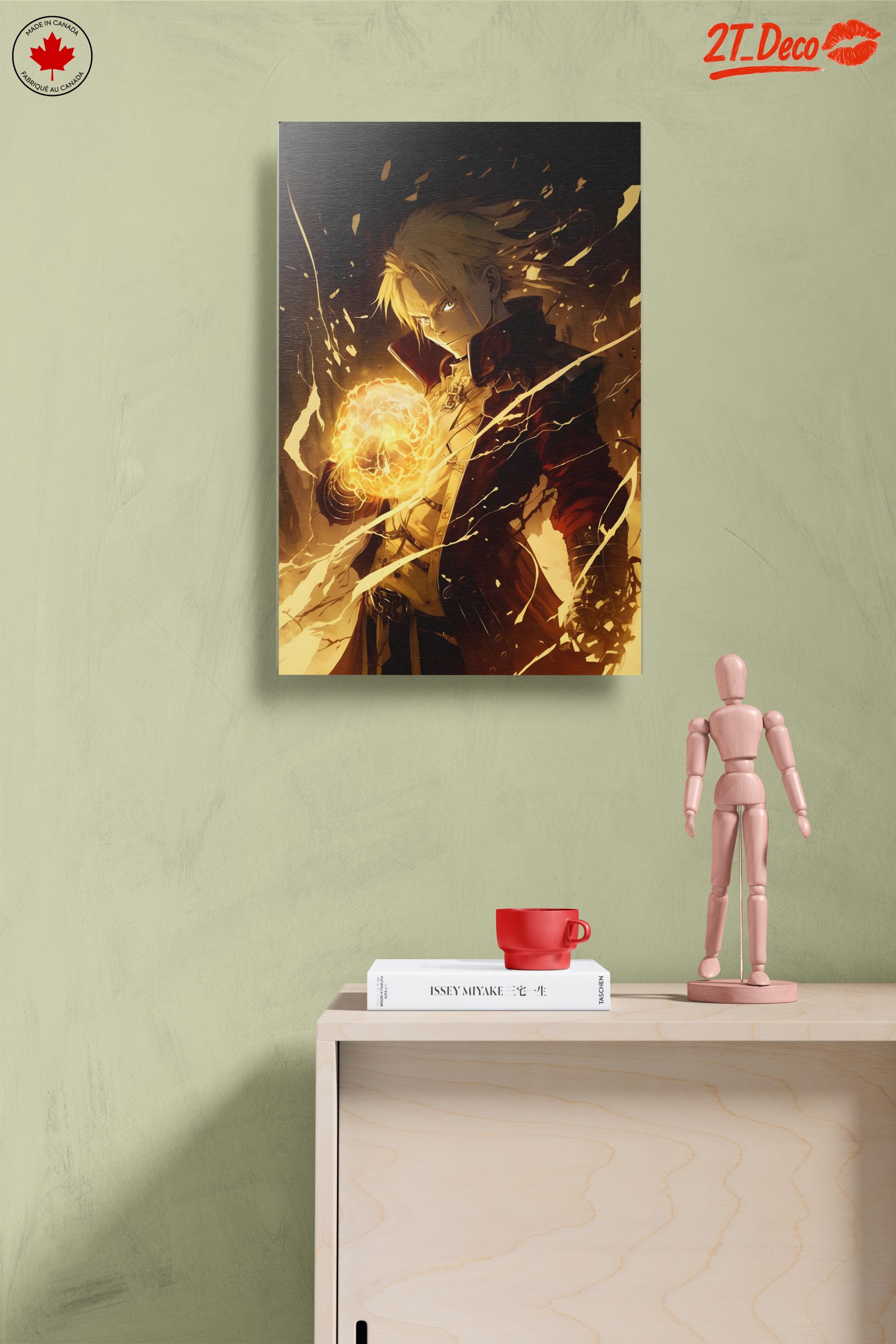 Dynamic Anime Character with Fiery Magic - Image 14